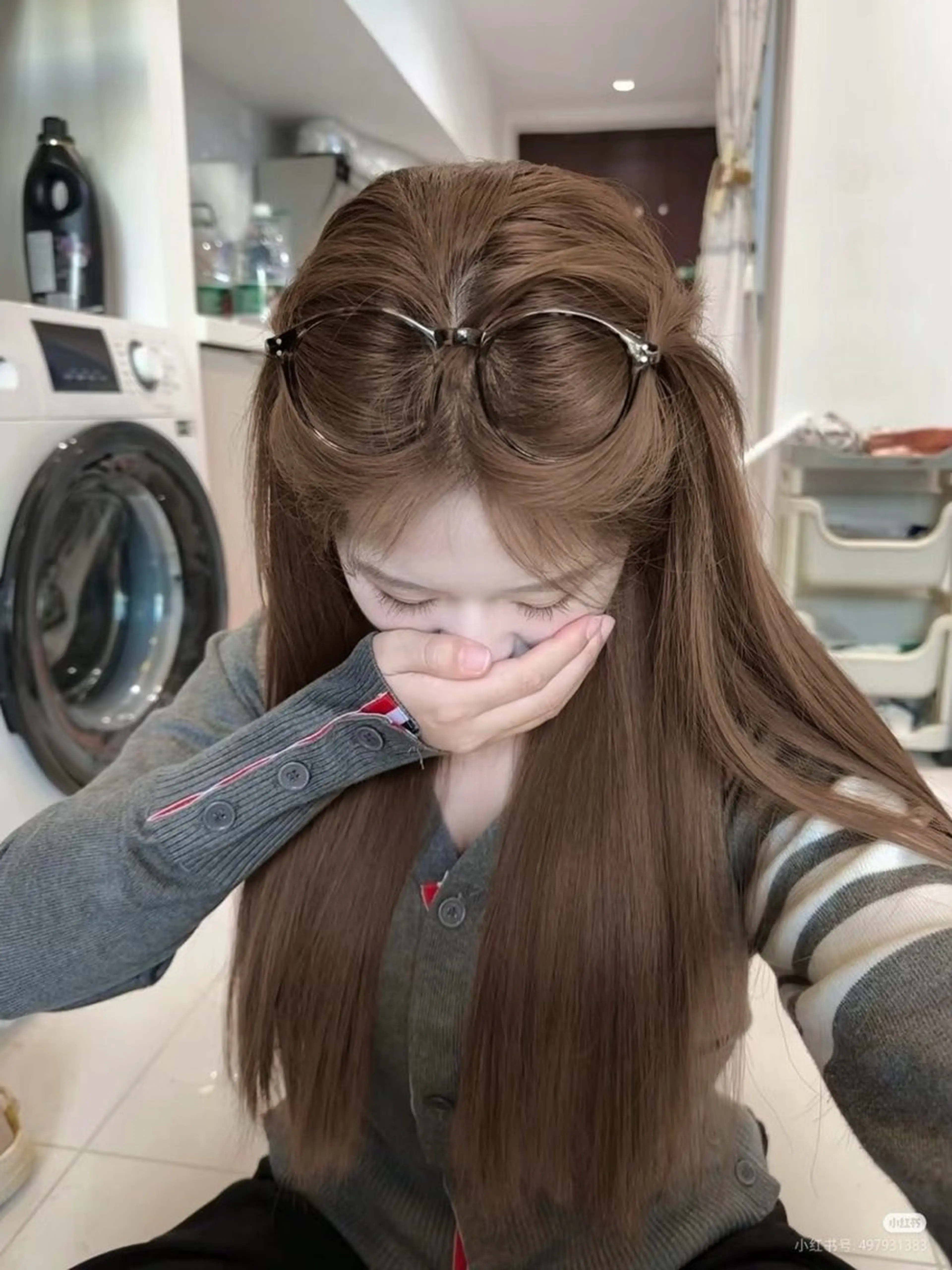 カラー ヘアカラー トリートメント 🩶透明感ブリーチ カラー🩶 maoのヘアスタイル