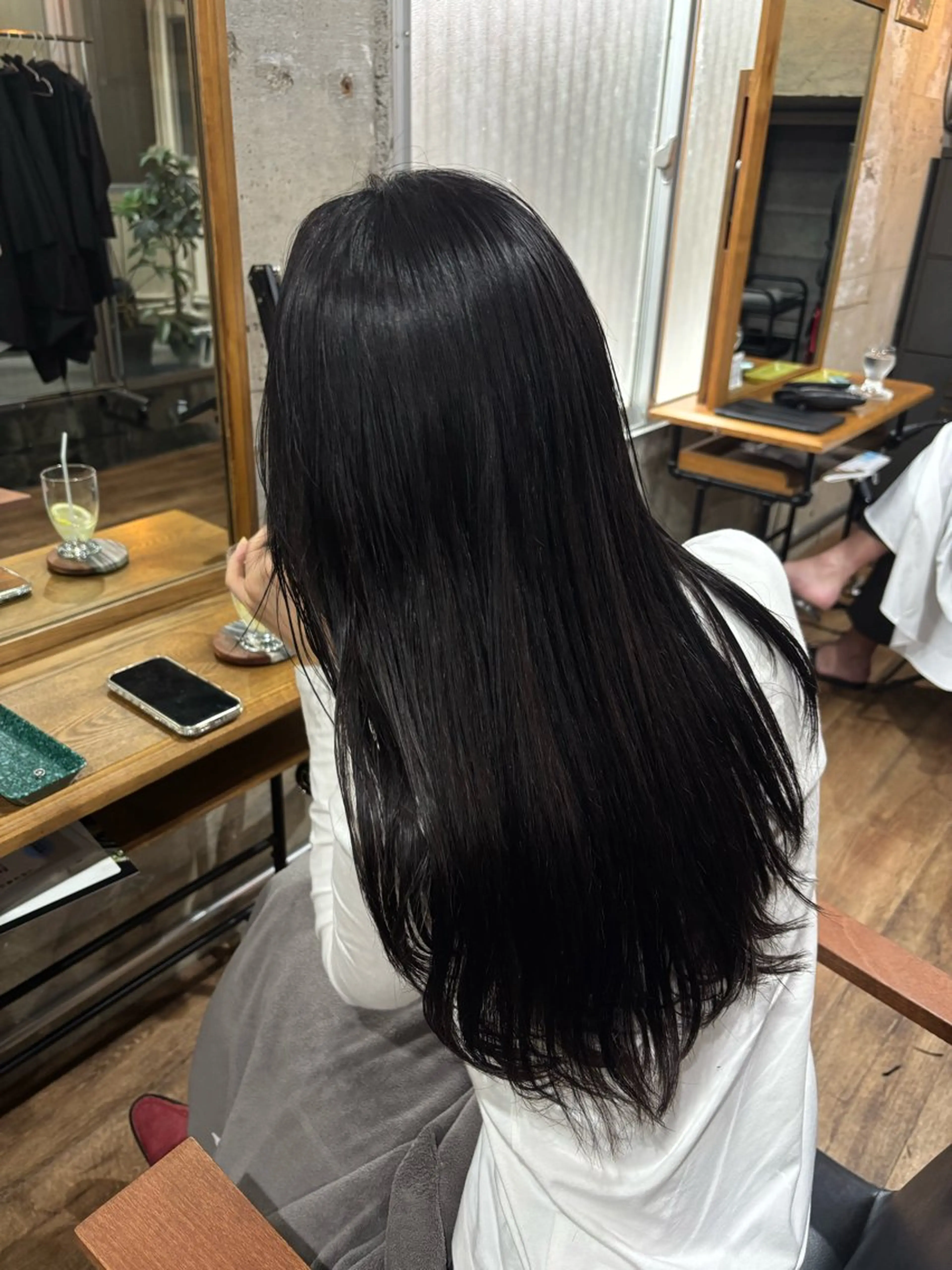 ロング カラー ヘアカラー トリートメント 透明感カラー/パーマ /烏丸御池/寿々乃のヘアスタイル