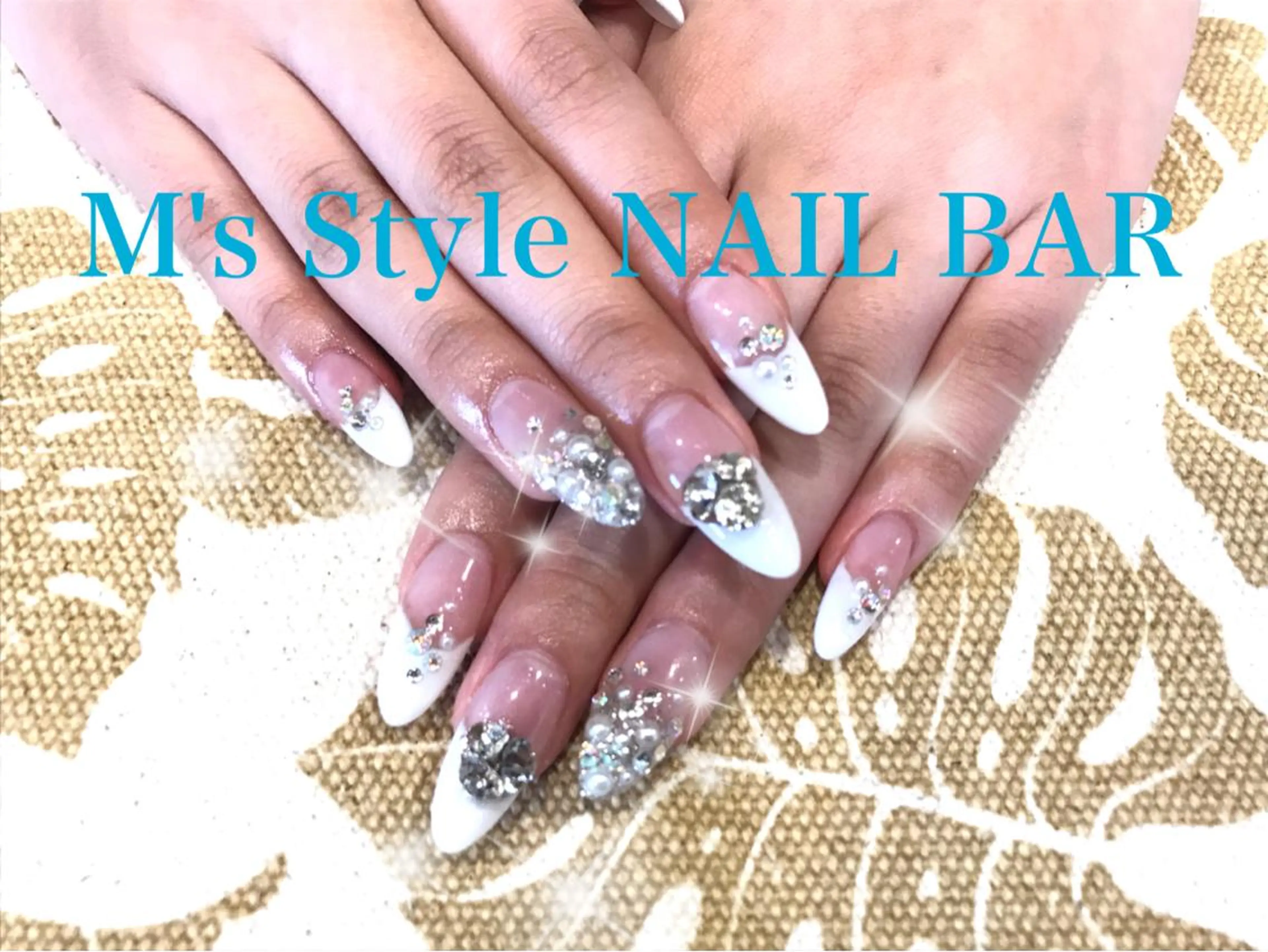 ネイル フレンチネイル ホワイト ハンドネイル M's Style NAIL BARのネイルデザイン
