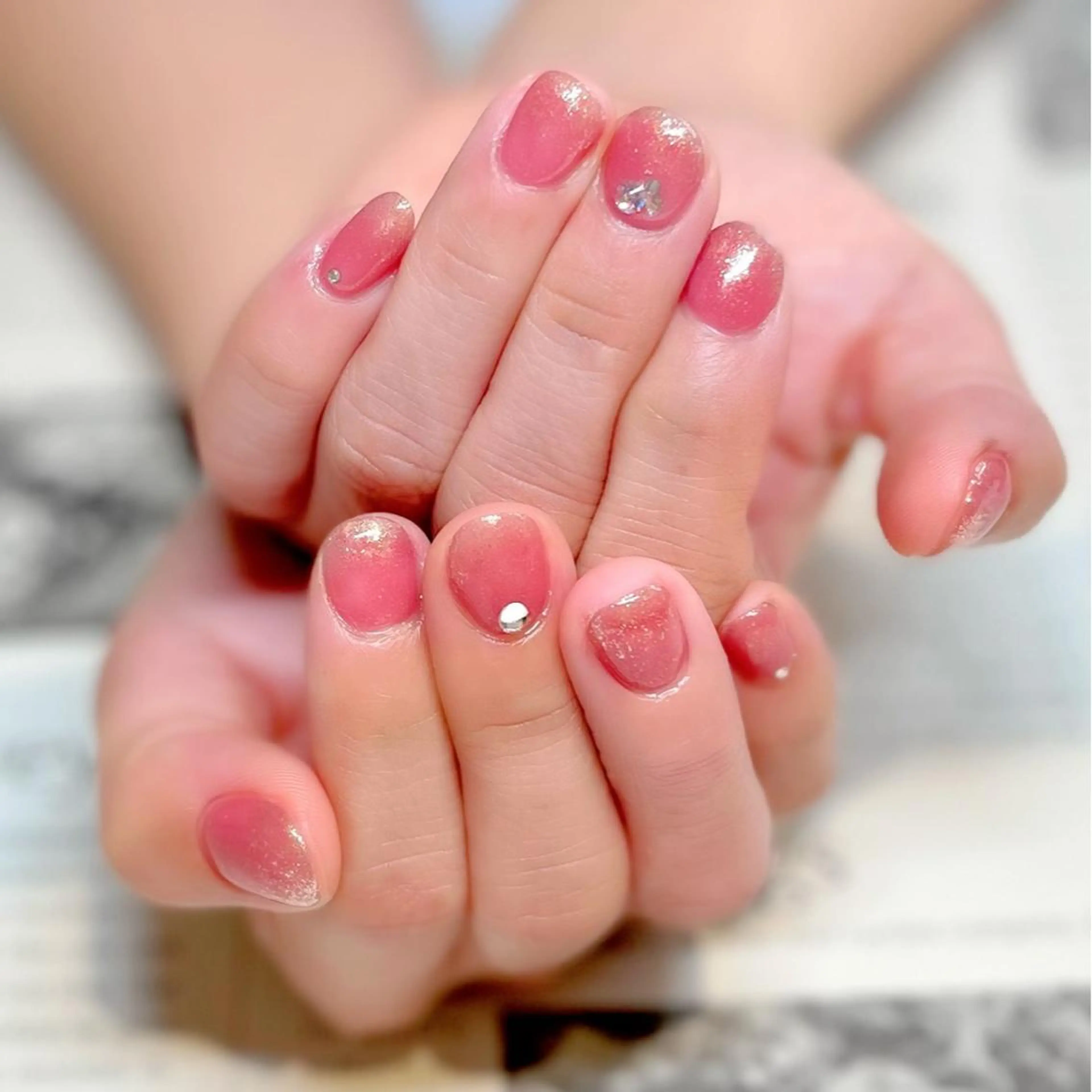 ネイル ピンク ハンドネイル shonan_ kairiのネイルデザイン