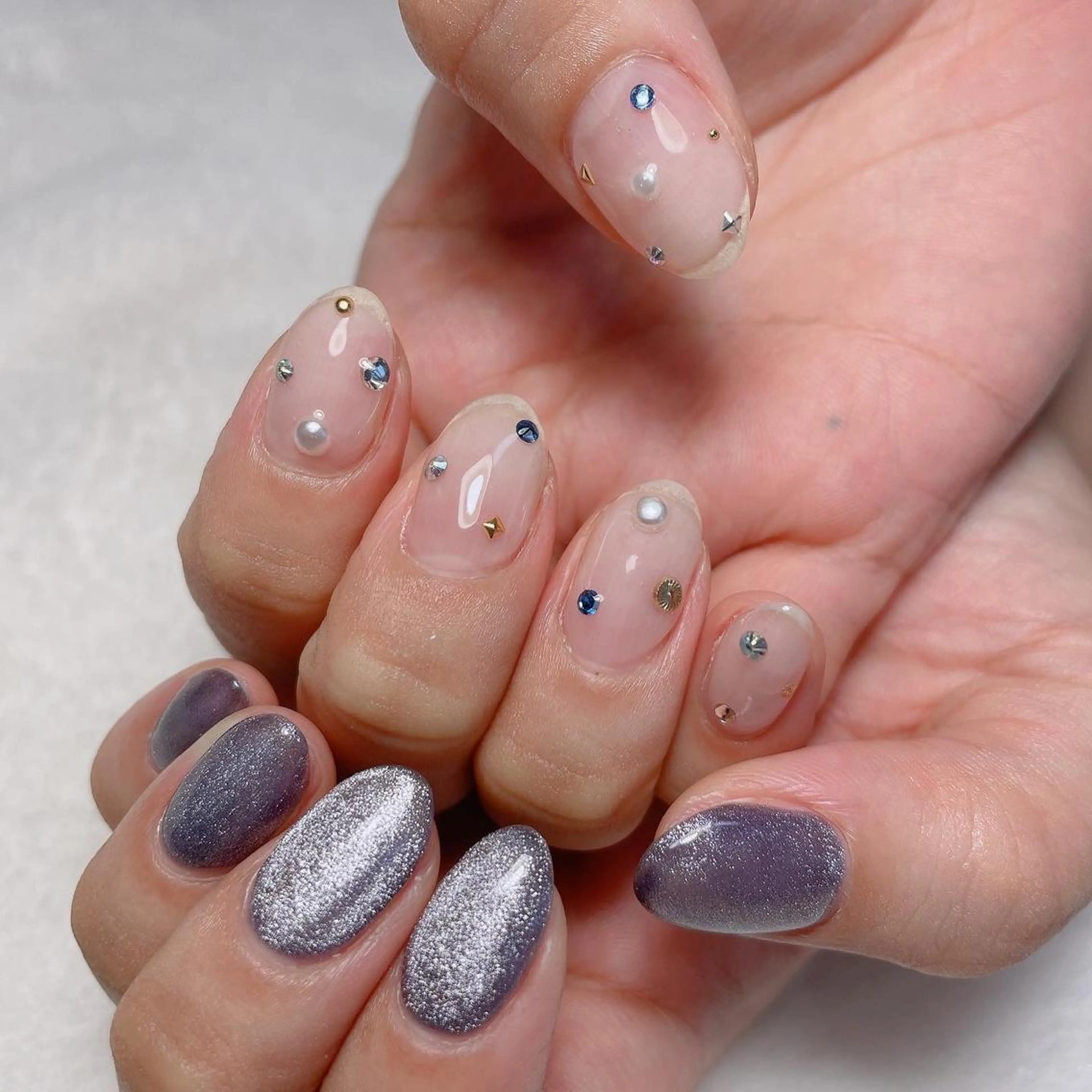 ネイル ストーンネイル ハンドネイル kipinail 川﨑えりかのネイルデザイン