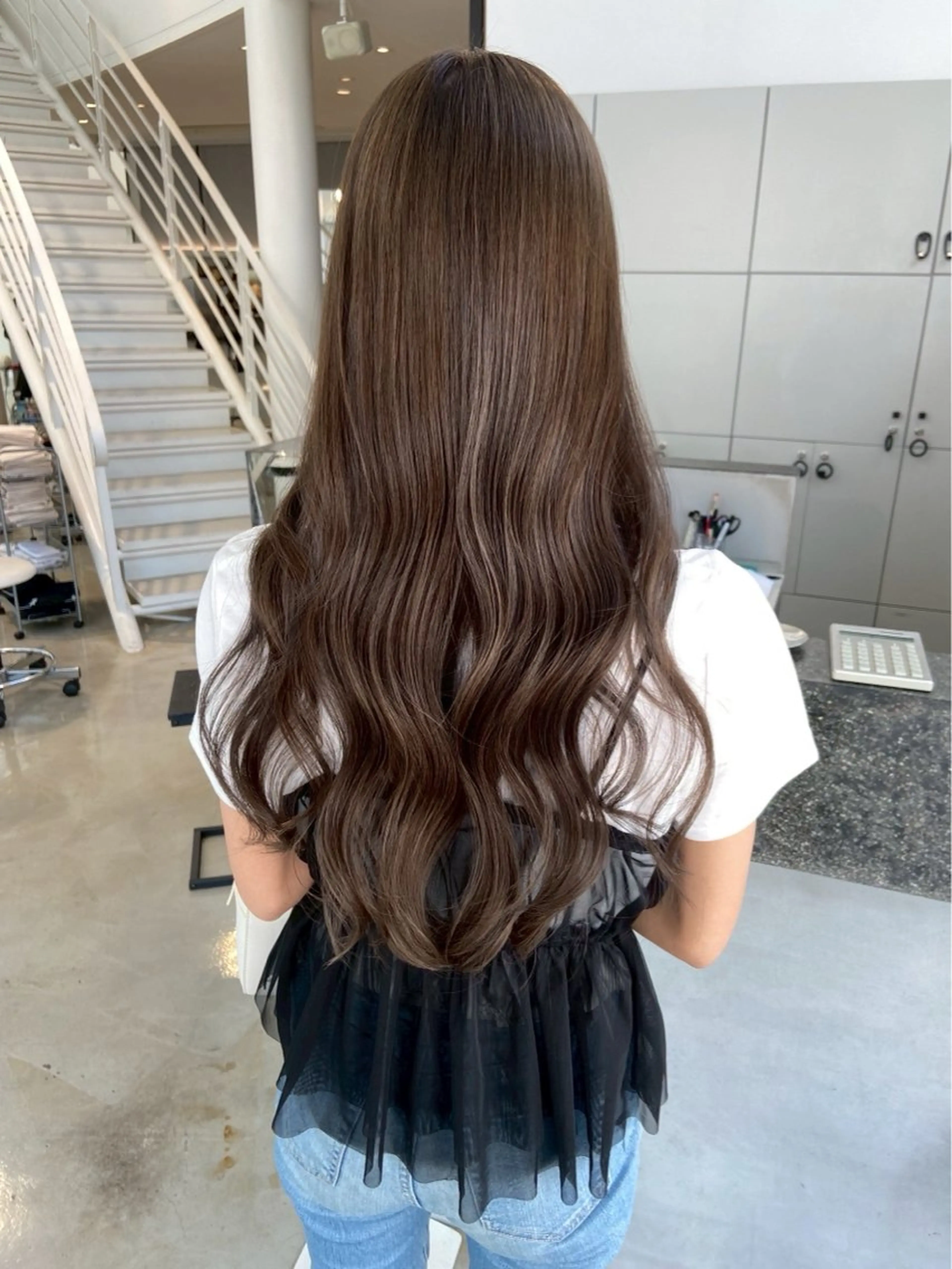 ロング 美髪矯正🍀 似合わせカット渡邊のヘアスタイル