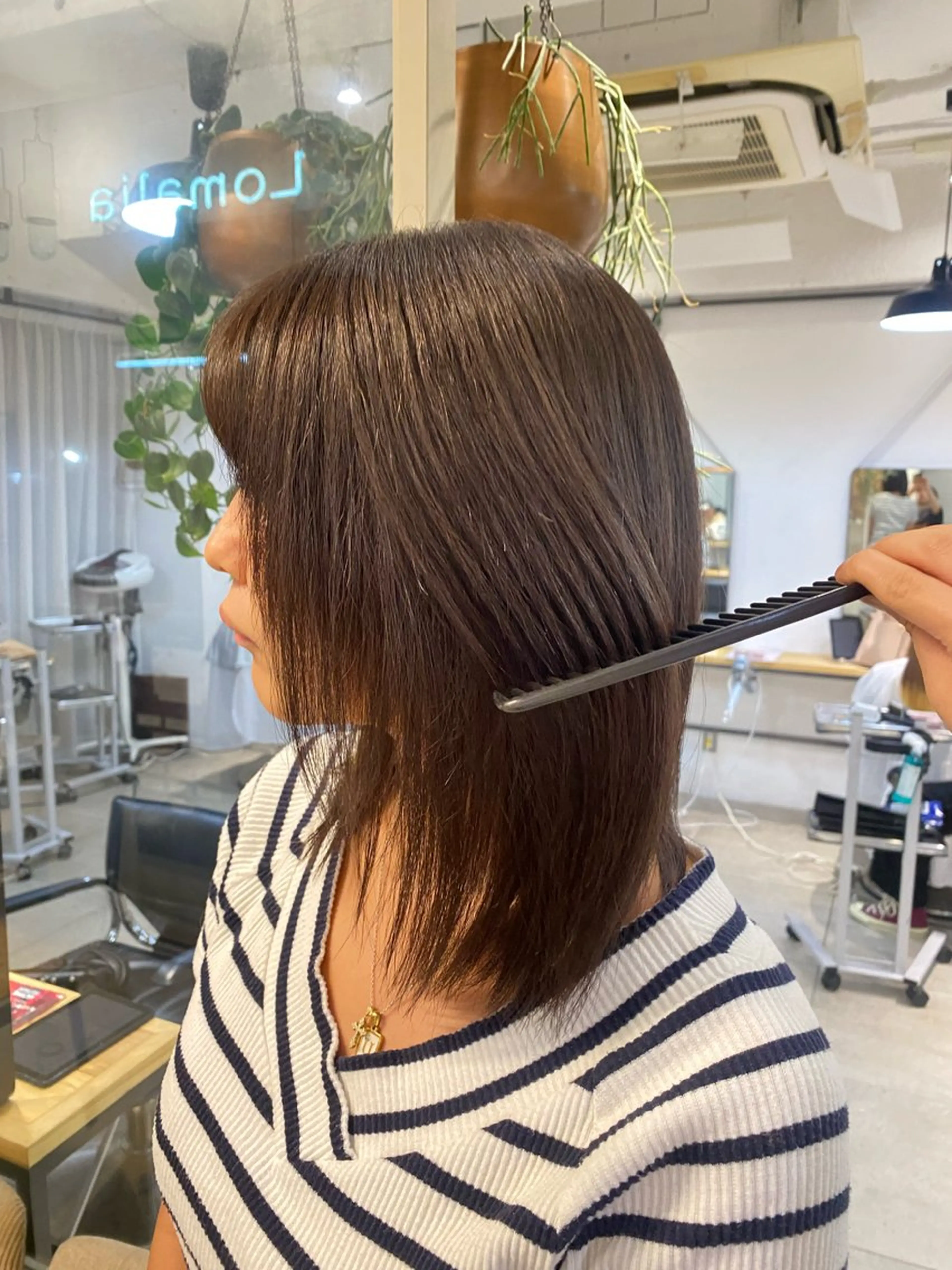 カラー ブリーチ 透明感カラー ヘアカラー Lomalia hayaのヘアスタイル