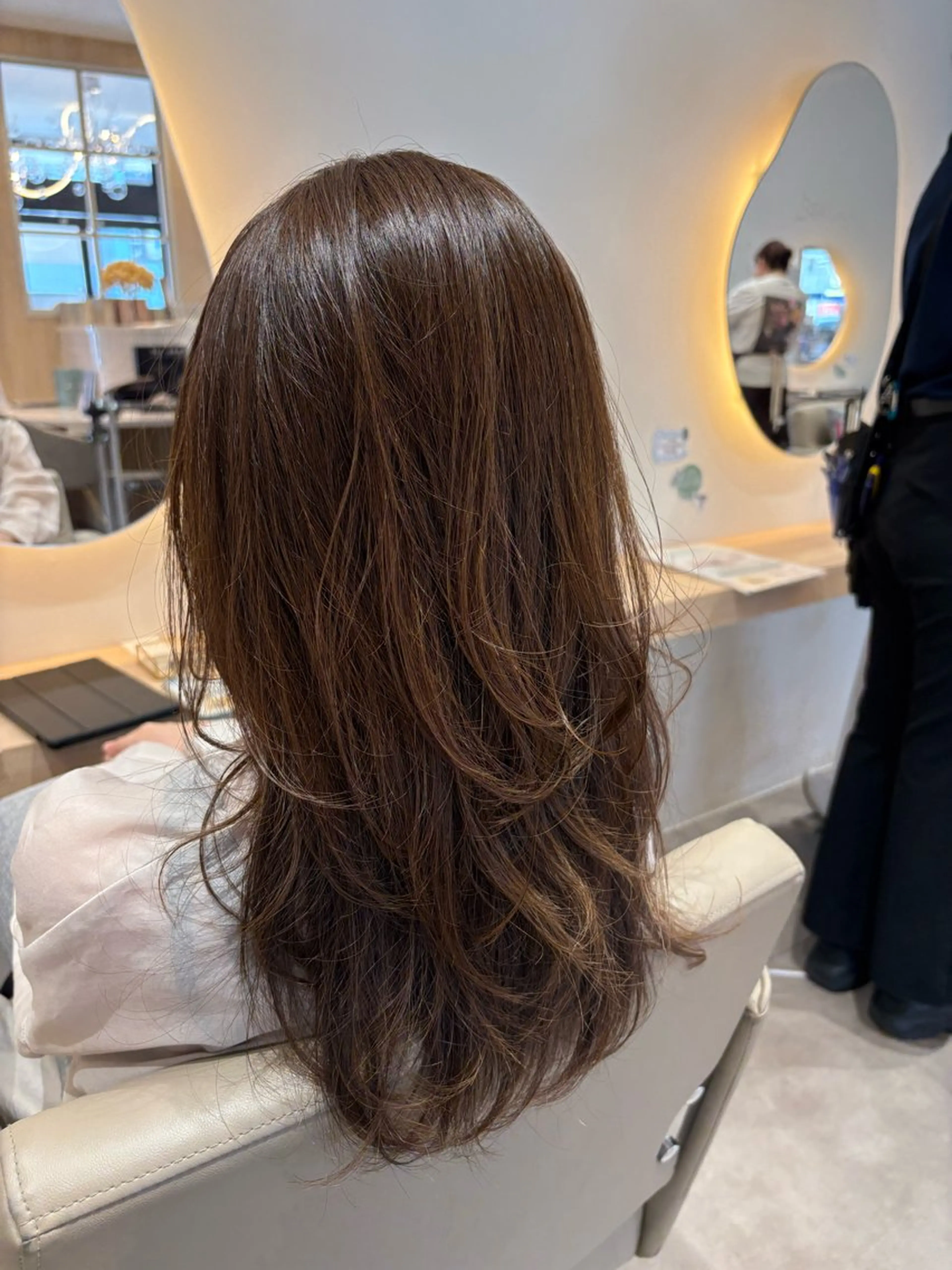 ロング カラー カット ヘアカラー レイヤー/透明感/髪 質改善/メンズ/佐藤のヘアスタイル