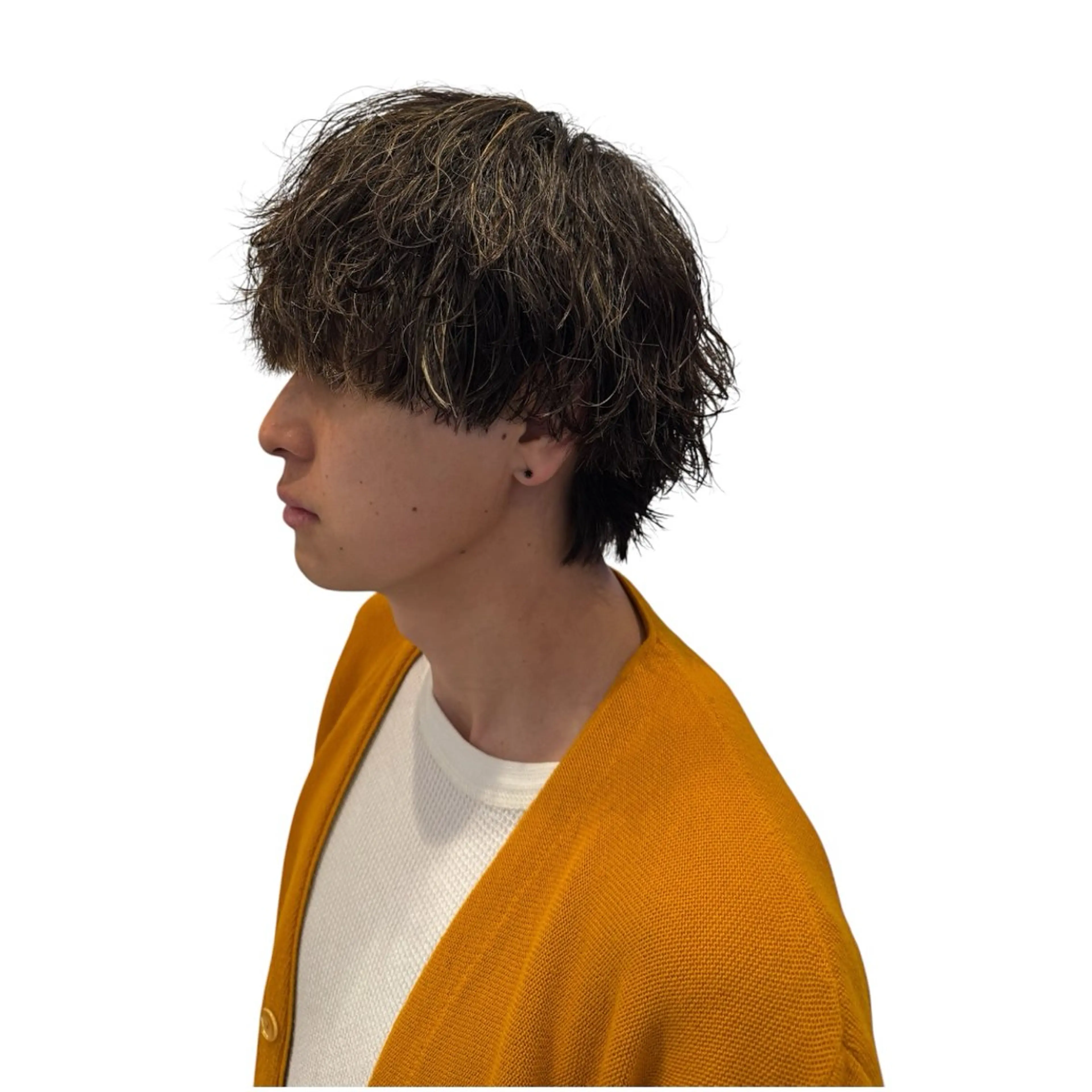 メンズ ヘアカラー ヤマザキ ソラのヘアスタイル