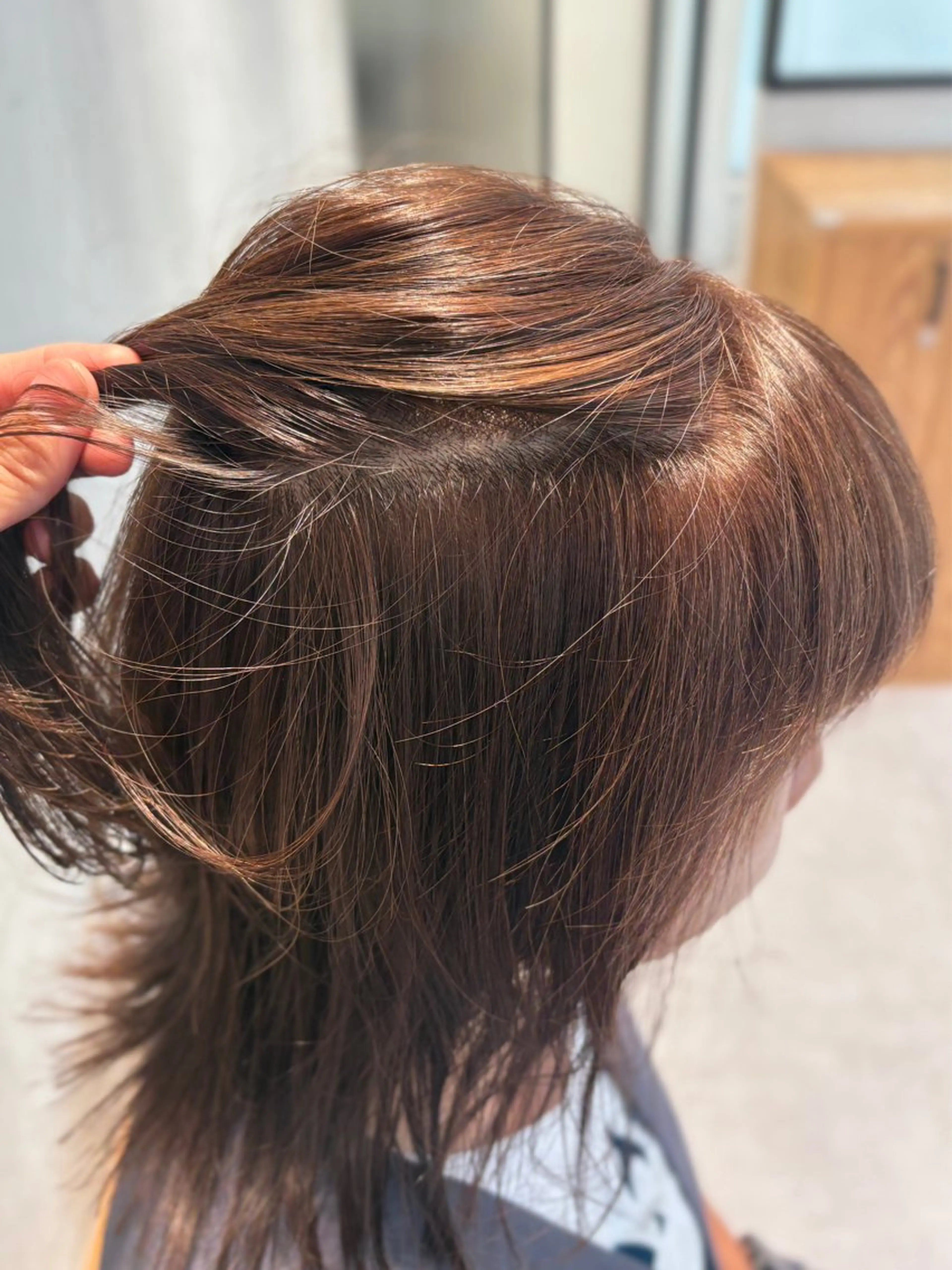 ミディアム カラー ケアカラー ハイライトカラー ハイライト ヘアカラー ヘッドスパ matka白髪ぼかし 大人ヘア/KEIKOのヘアスタイル