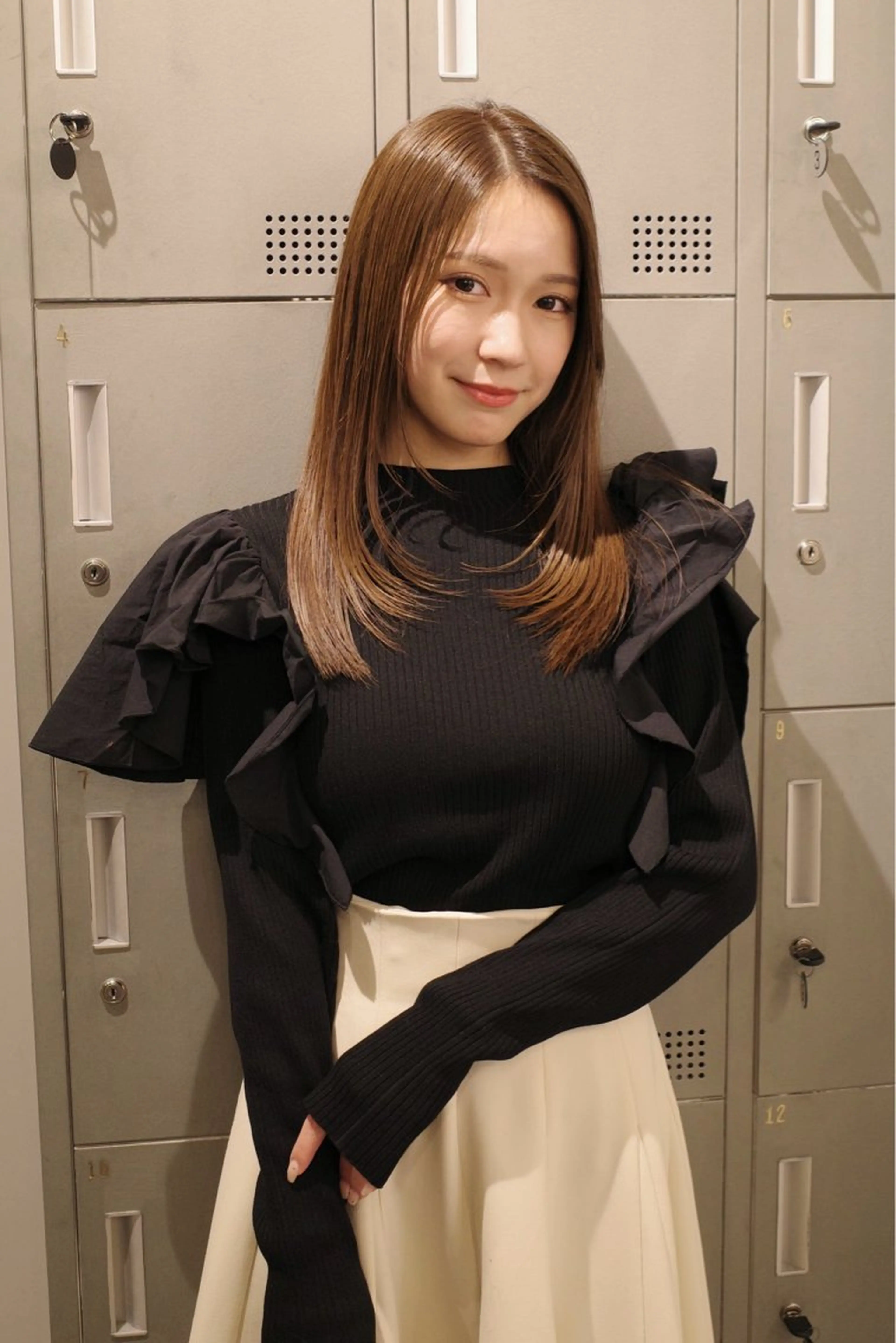 セミロング カット ヘアカラー 【天満1艶髪】潤艶/ 髪質改善🌹釣本竜哉のヘアスタイル