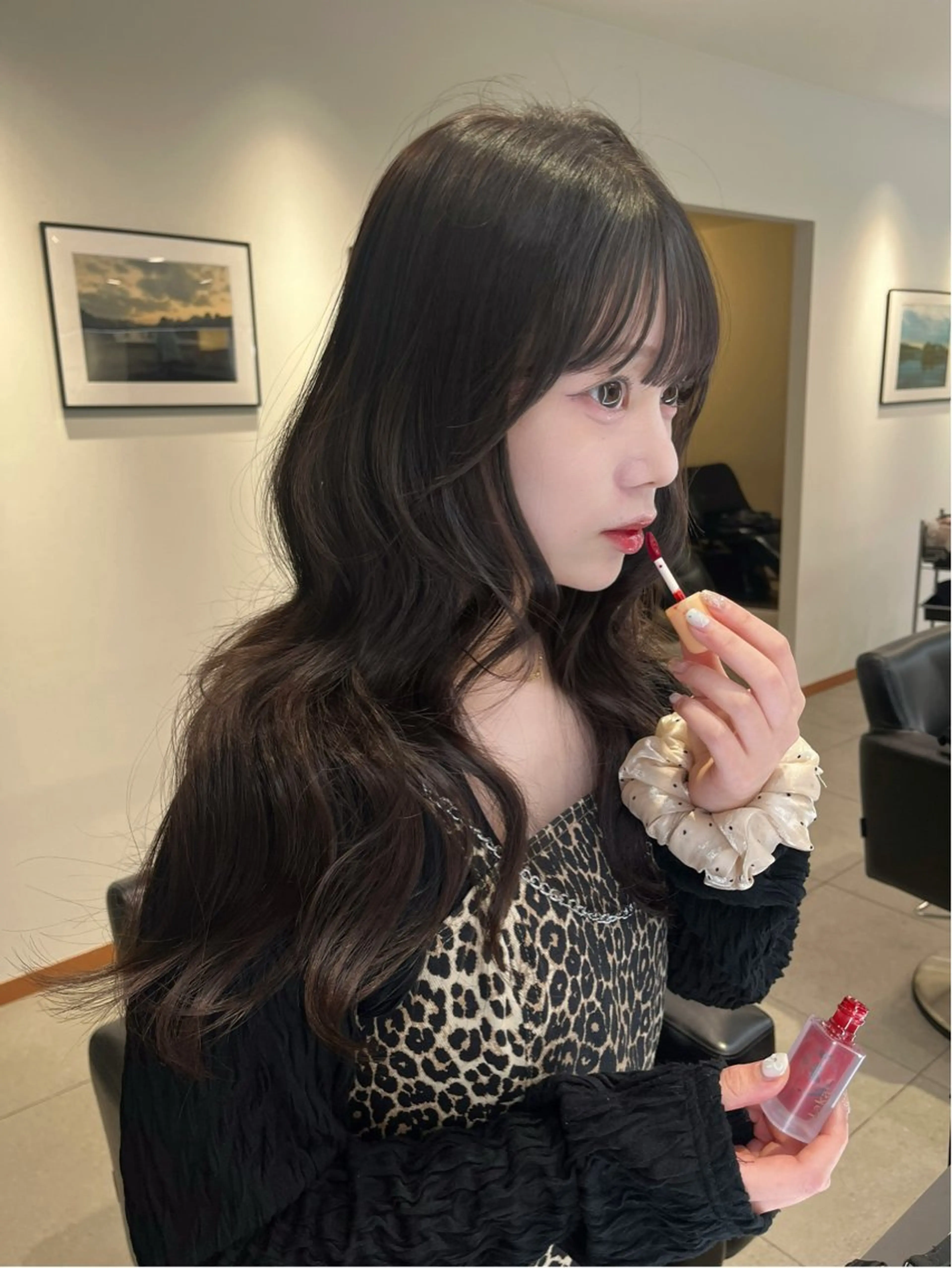 セミロング レイヤーカット 髪質改善・水素カラー ARIA（ému）のヘアスタイル