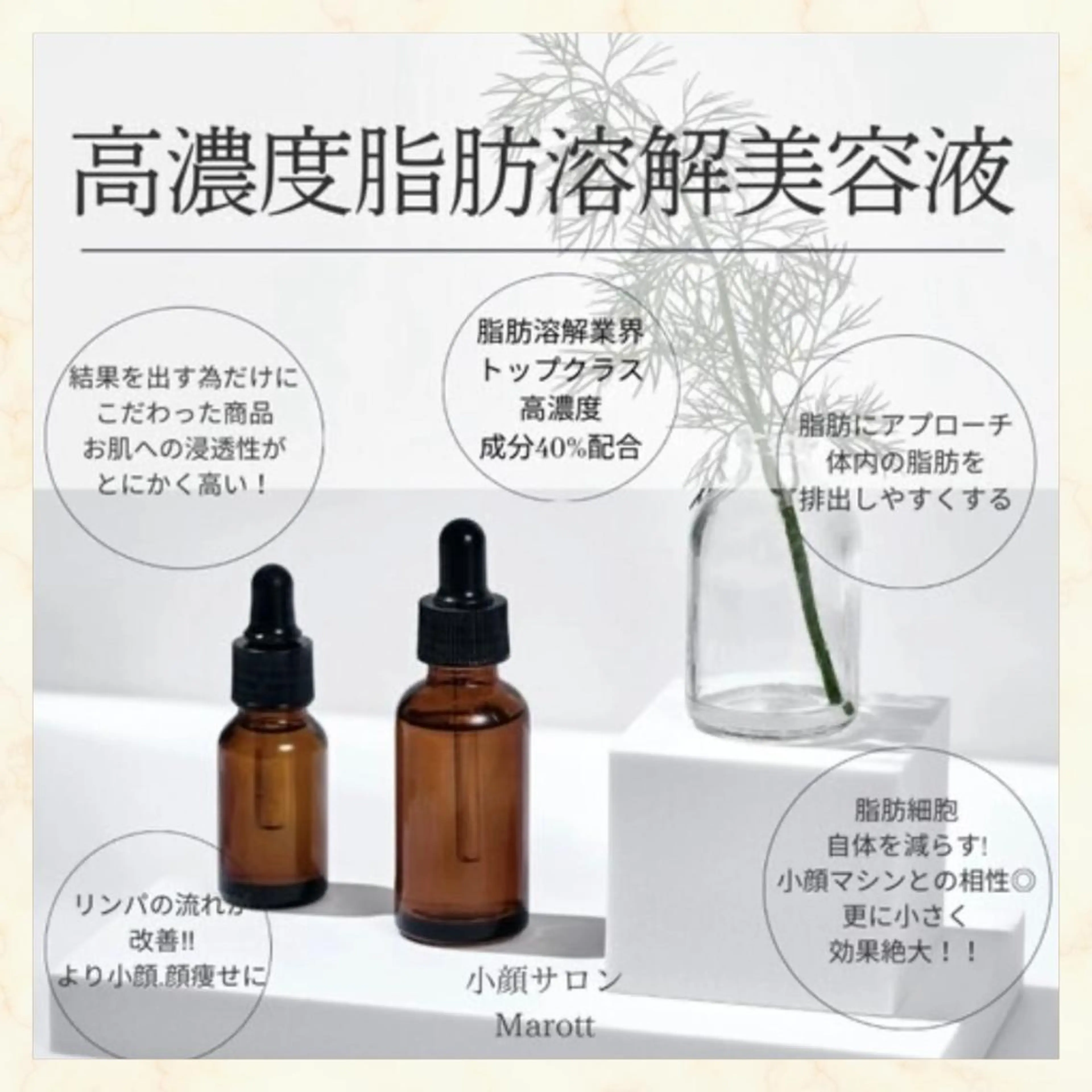 👼とにかく小顔にさせたい方へ👼♡高濃度美容液×最新小顔マシーン【究極の小顔たるみ改善ケア】💎✨の写真