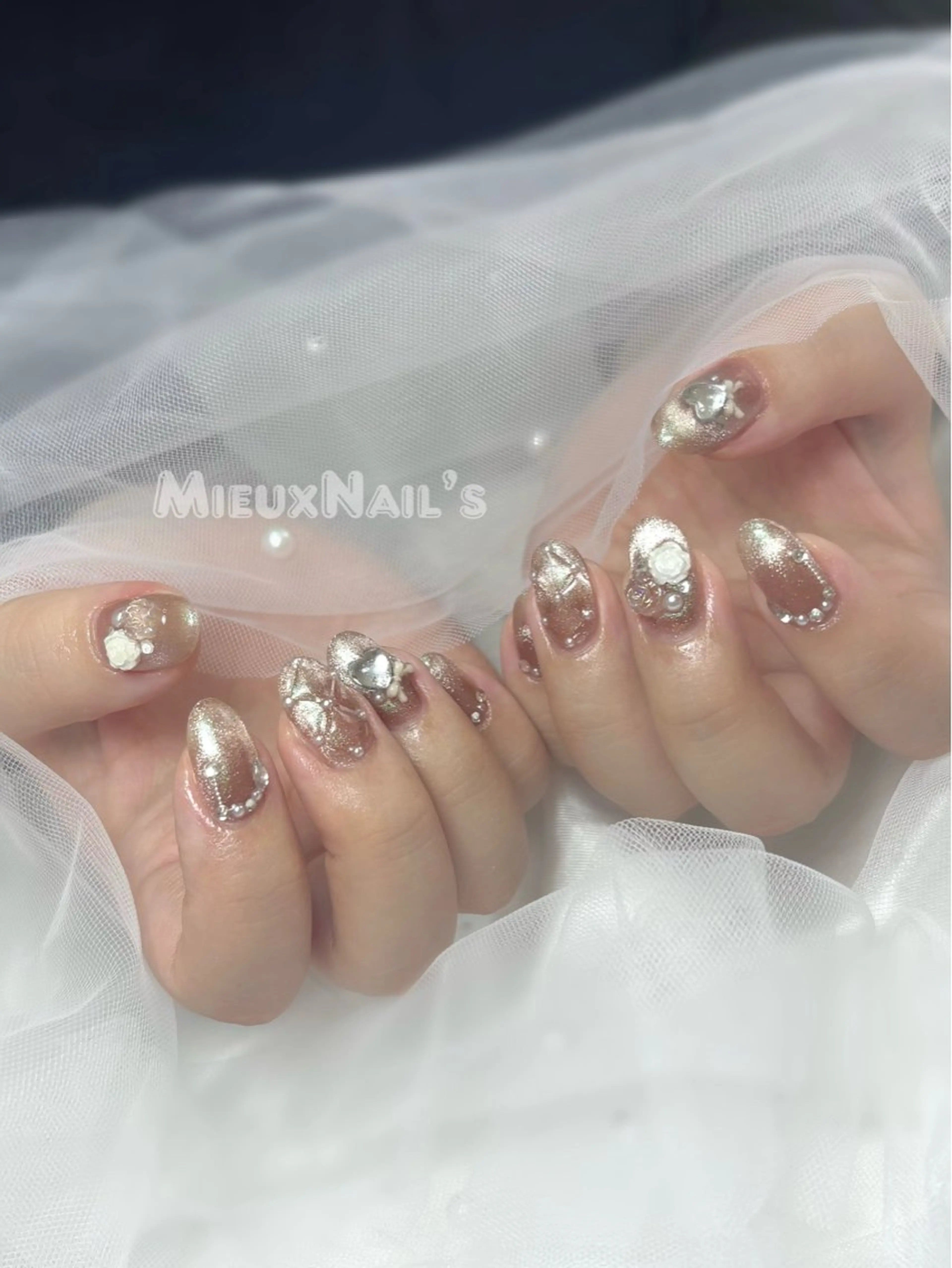 ネイル Miyu❤️‍🔥 Mieuxnailsのネイルデザイン