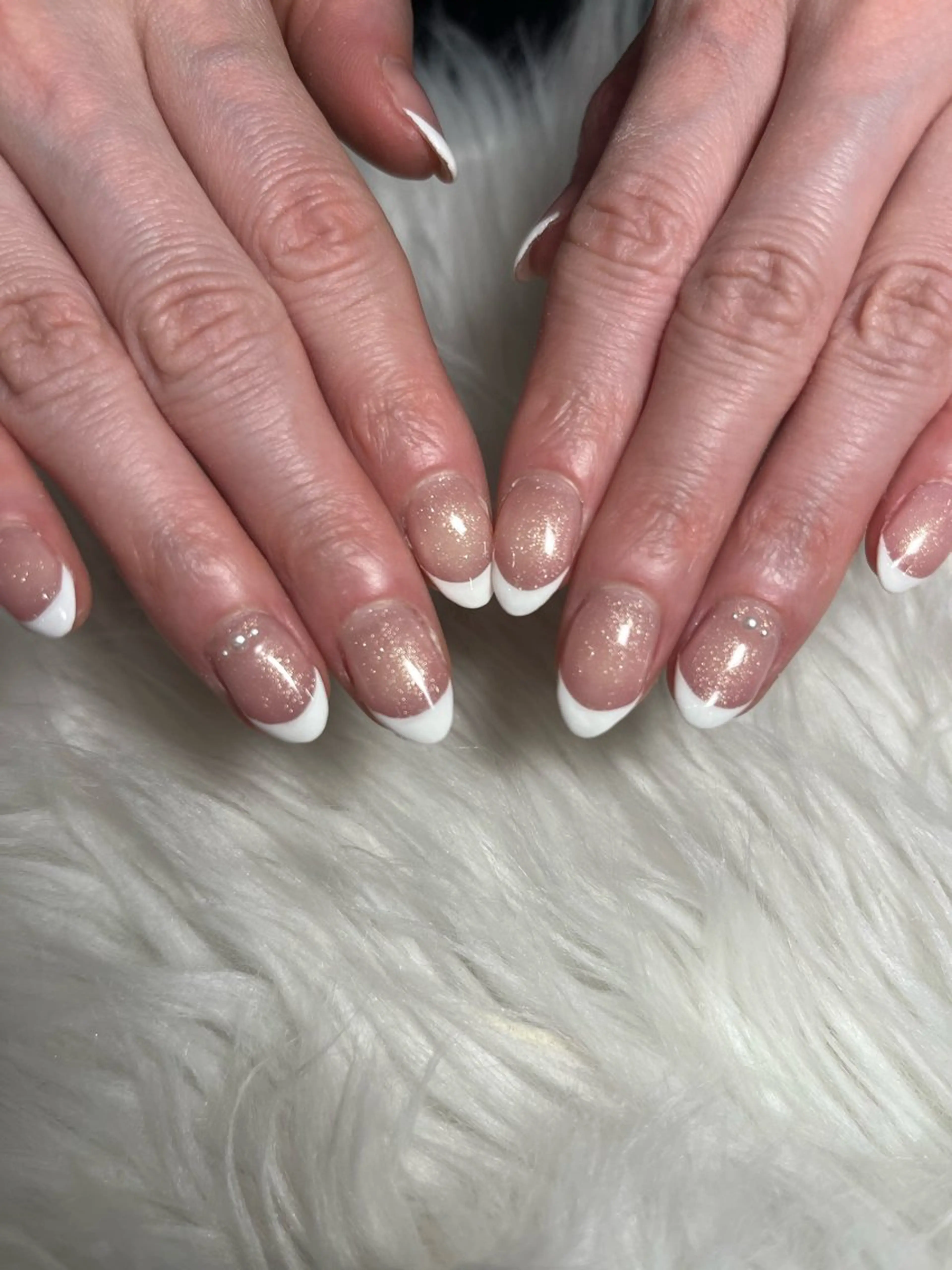 ネイル フレンチネイル マグネットネイル 岩崎 みわのネイルデザイン