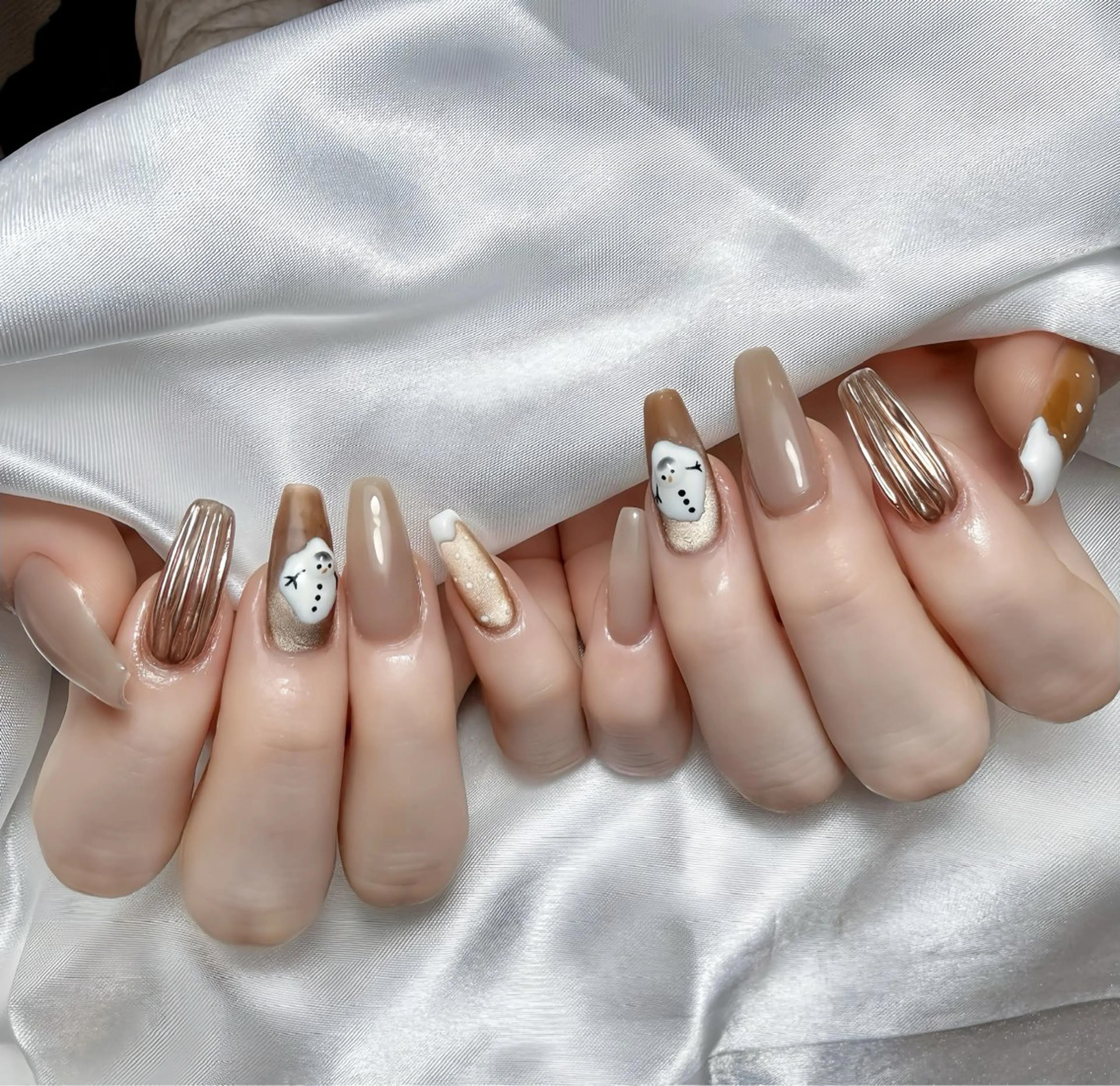 ネイル チークネイル フラッシュネイル フラワーネイル フットネイル ジェルネイル ハンドネイル Rin Nail Shinokuboのネイルデザイン