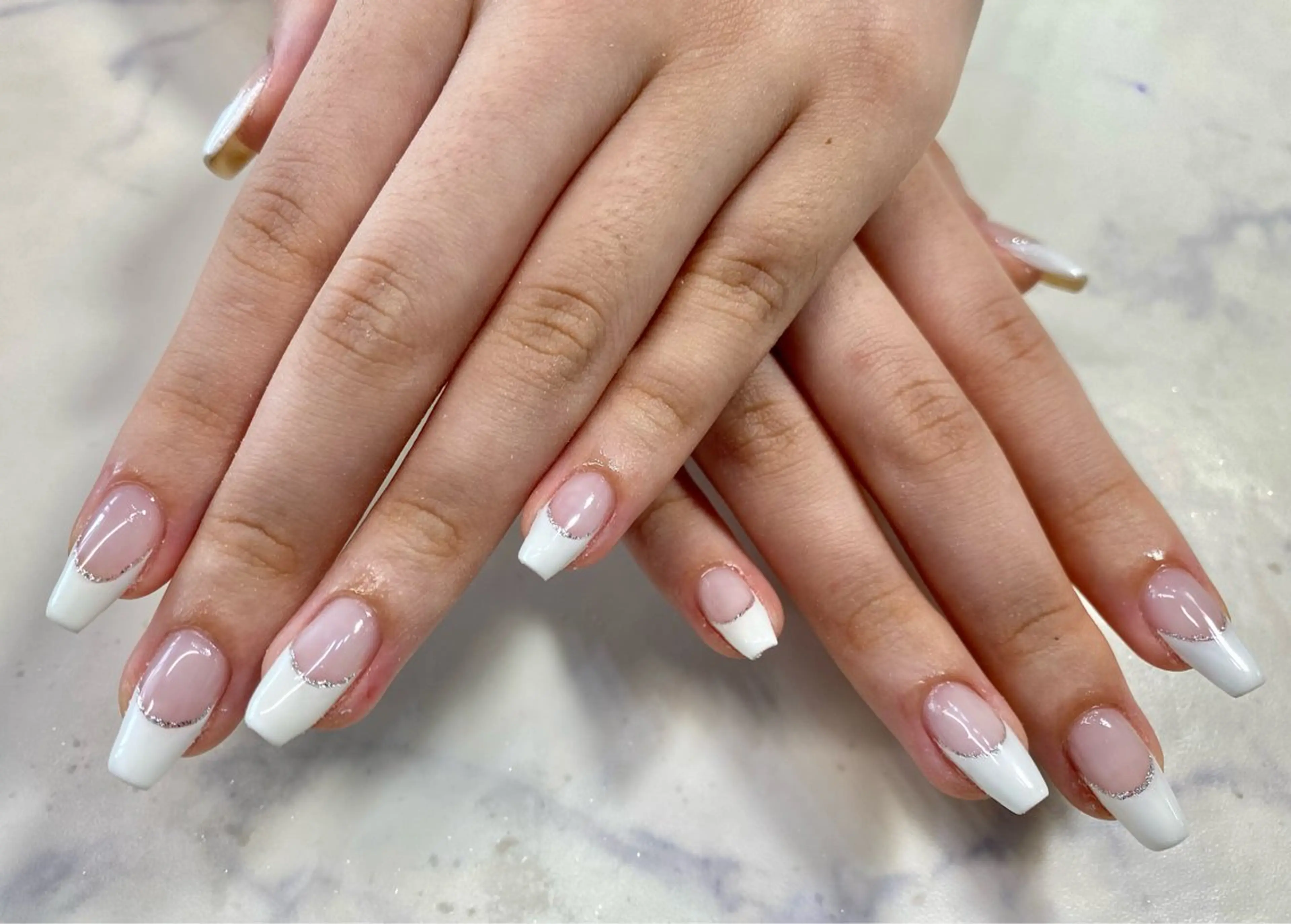 ネイル フレンチネイル Nail Salon Three所属・Three いわなべのネイルデザイン