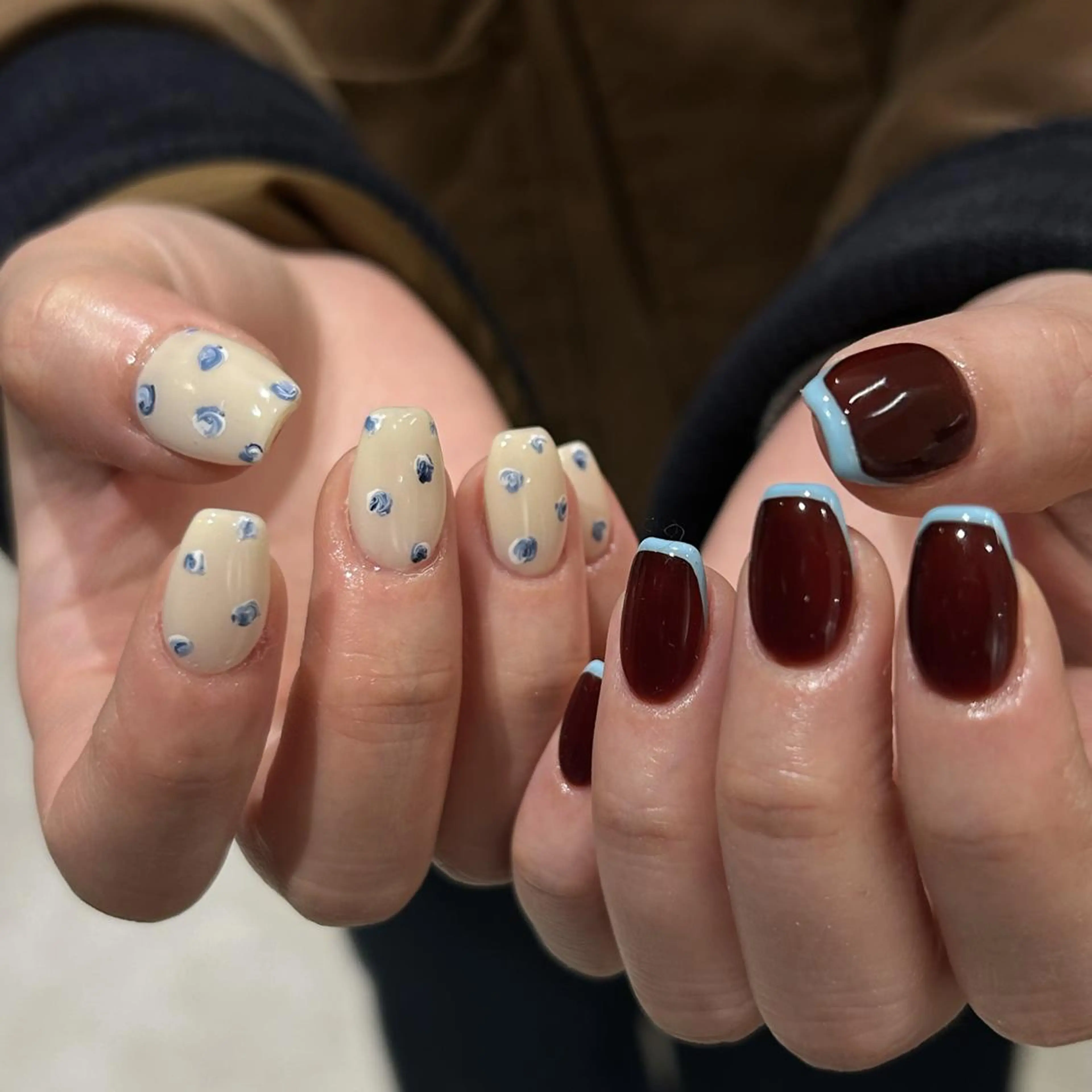 ネイル オーロラネイル ジェルネイル 氷ネイル・うるうるネイル 韓国ネイル ミラーネイル ハンドネイル nails TOKYOのネイルデザイン