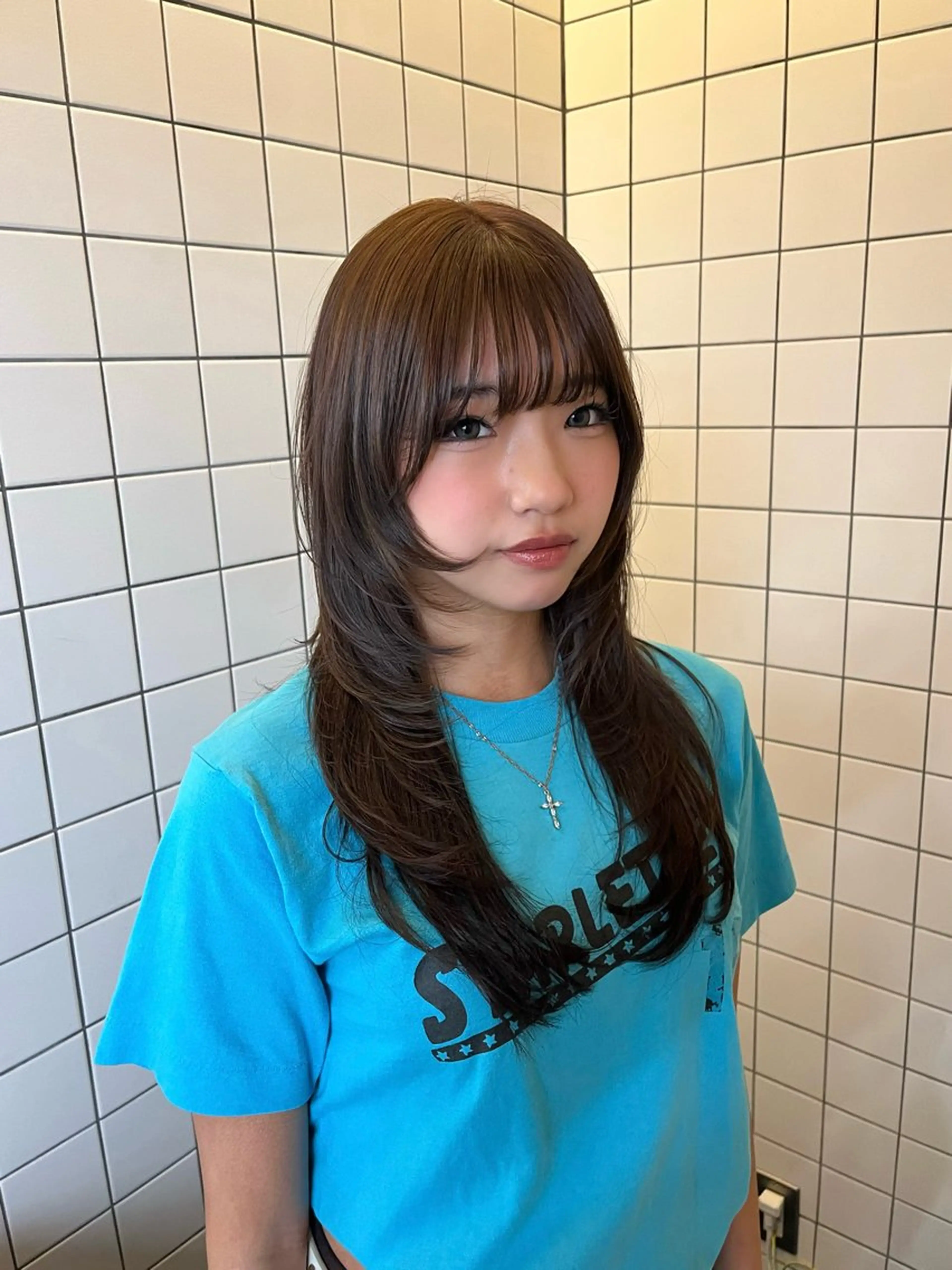 カラー ヘアカラー 縮毛矯正/くすみカラ ーayukaのヘアスタイル