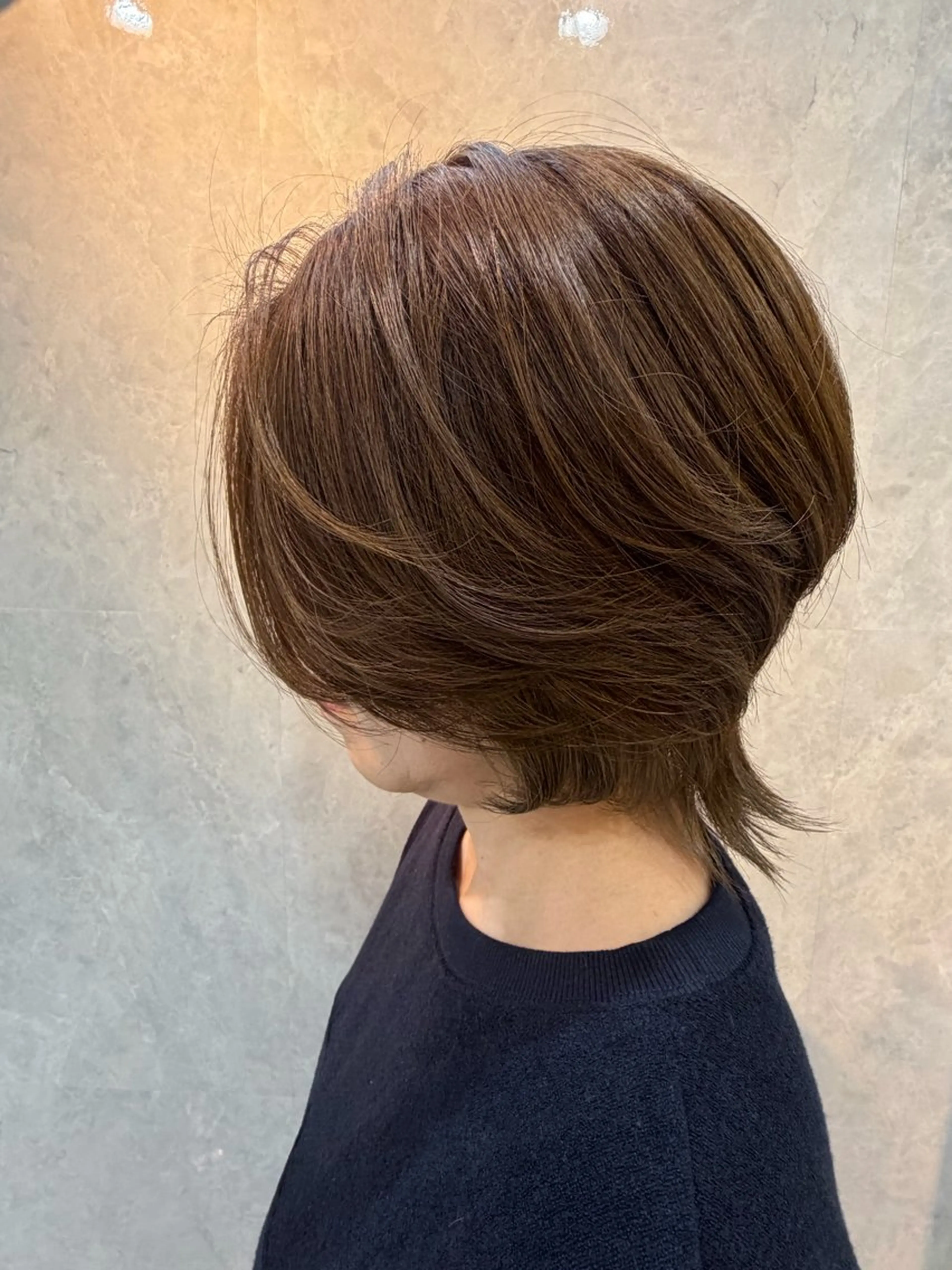 ショート カット ヘアカラー トリートメント 斎藤 彩香のヘアスタイル