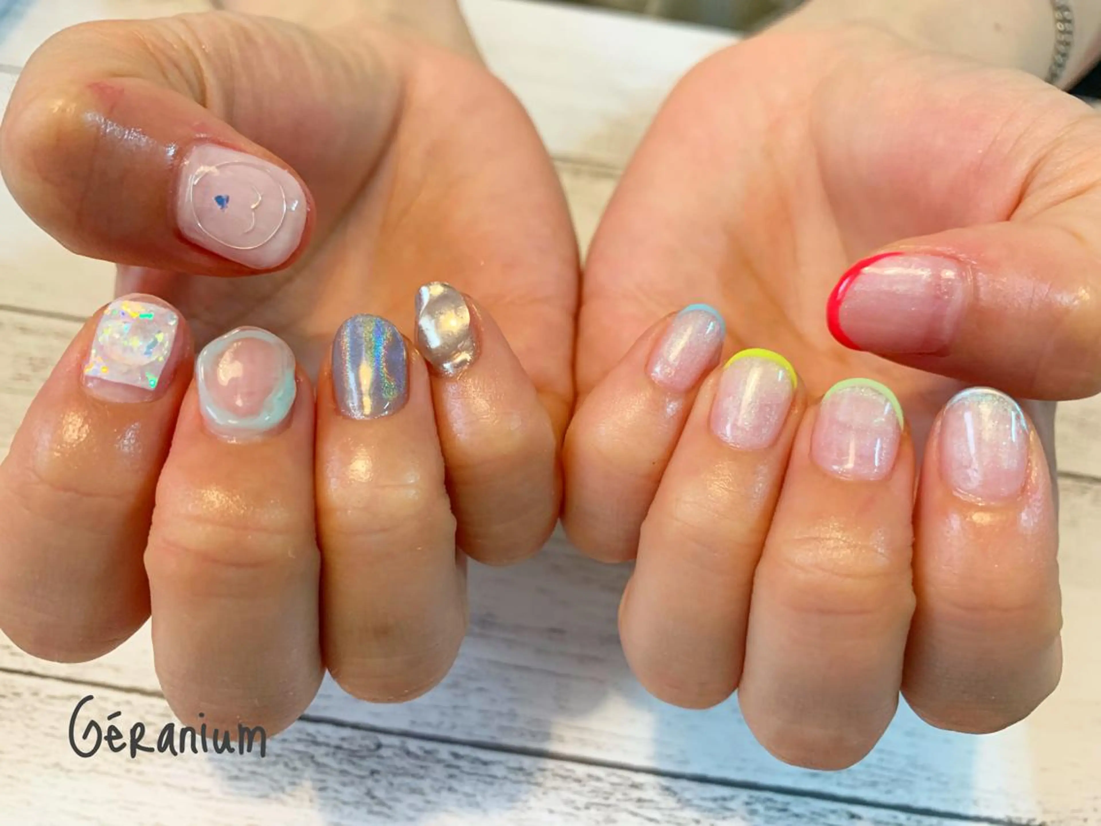 ネイル アートネイル ハンドネイル GéRanium Harukaのネイルデザイン