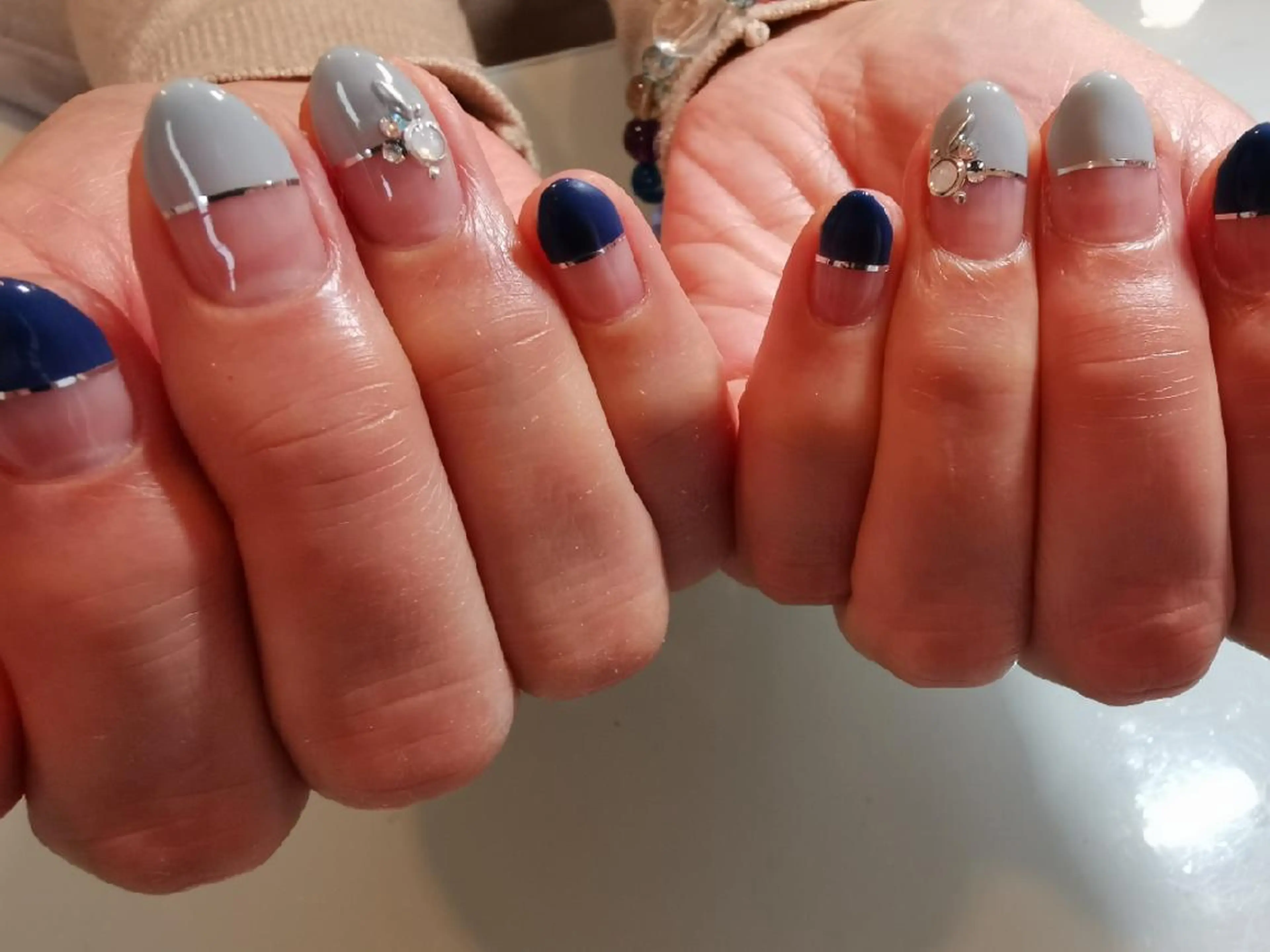 ネイル フレンチネイル 人気エリア💖完全個室【ルリエ】所属・ネイルサロン Lelienルリエのネイルデザイン