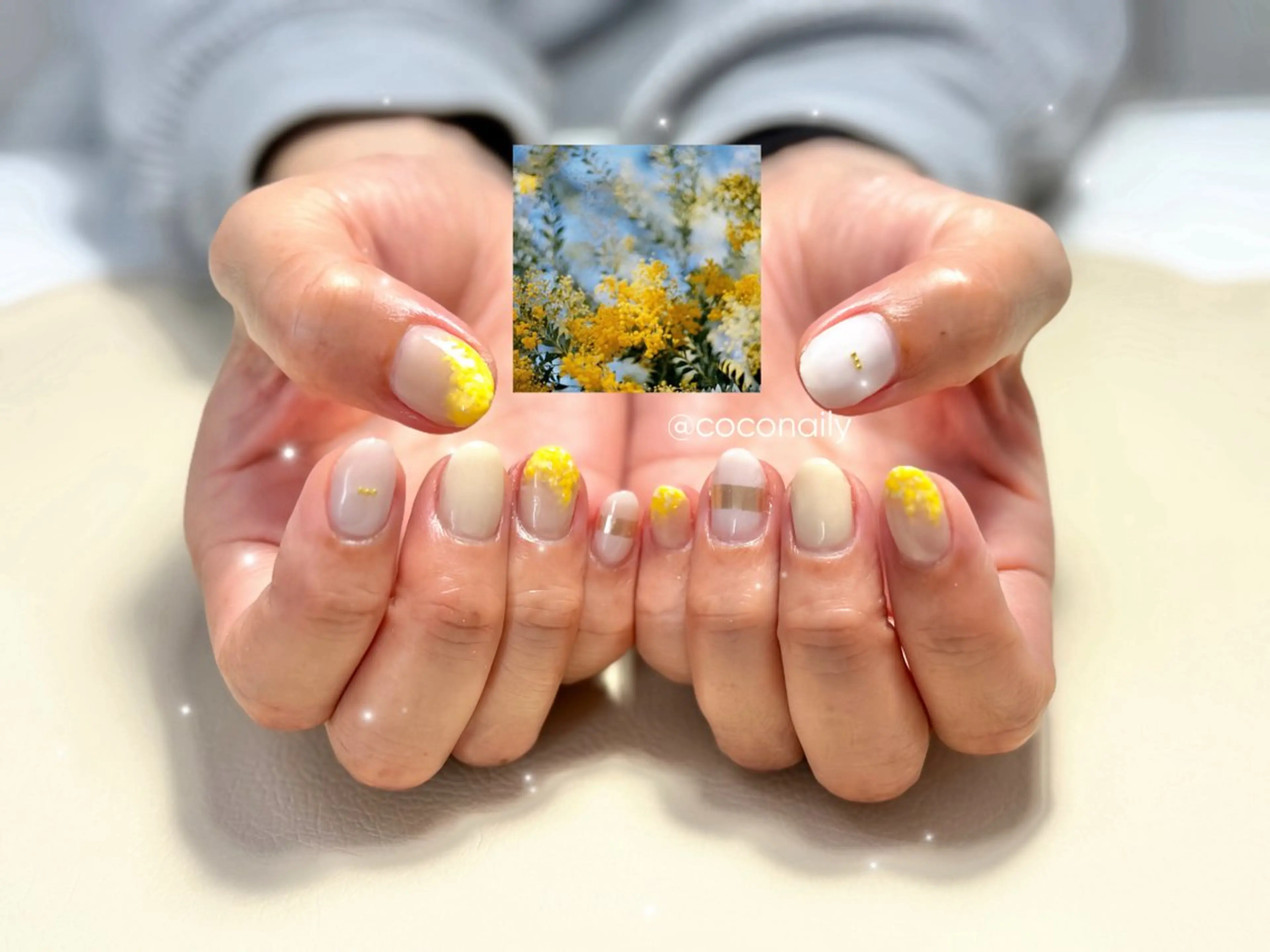 ネイル シンプルネイル 春ネイル ハンドネイル Coco Nailのネイルデザイン