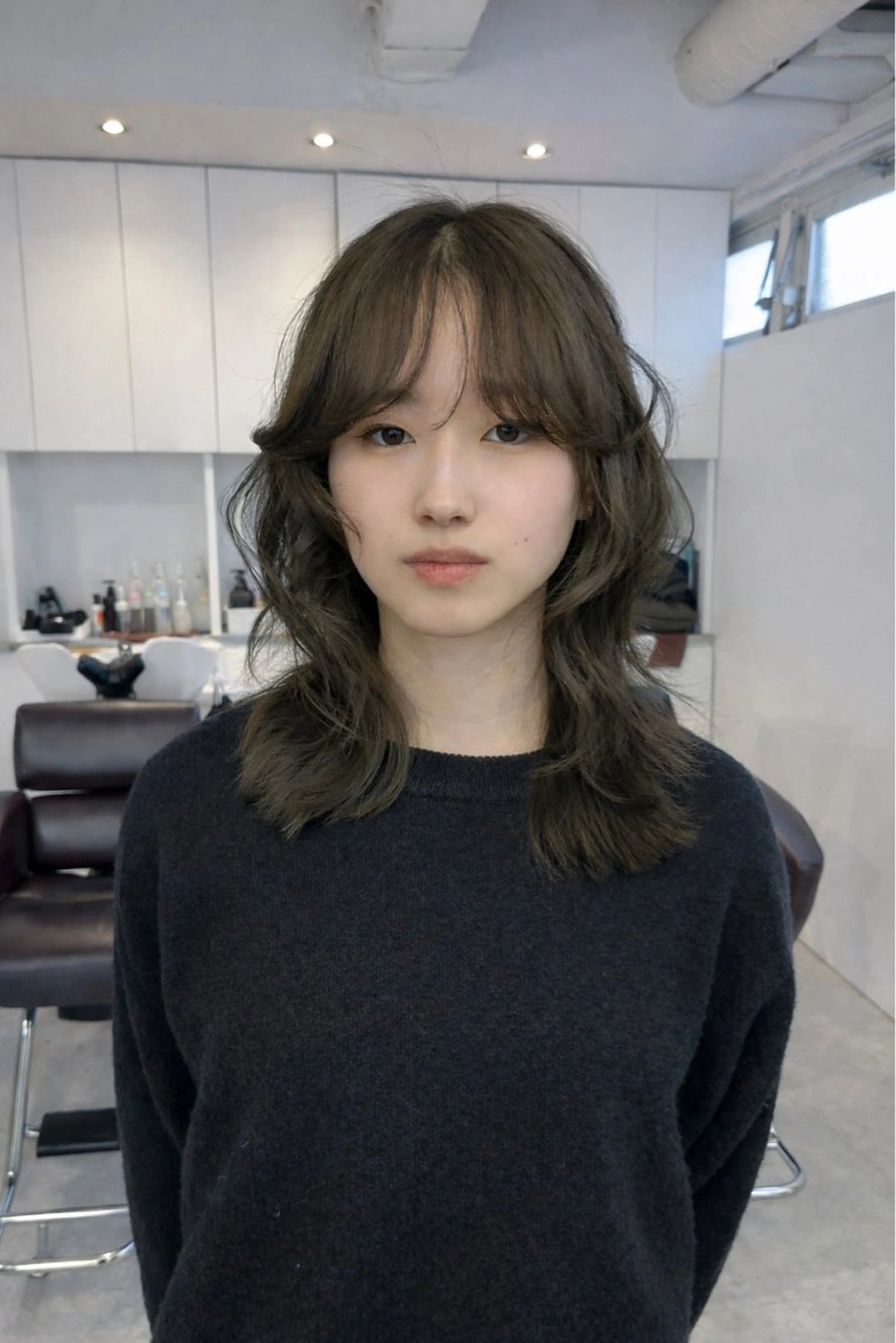 ミディアム カラー カット ヘアカラー トリートメント ヘアセット 🌿似合わせ透明感 カラー松本朋幸🌿のヘアスタイル