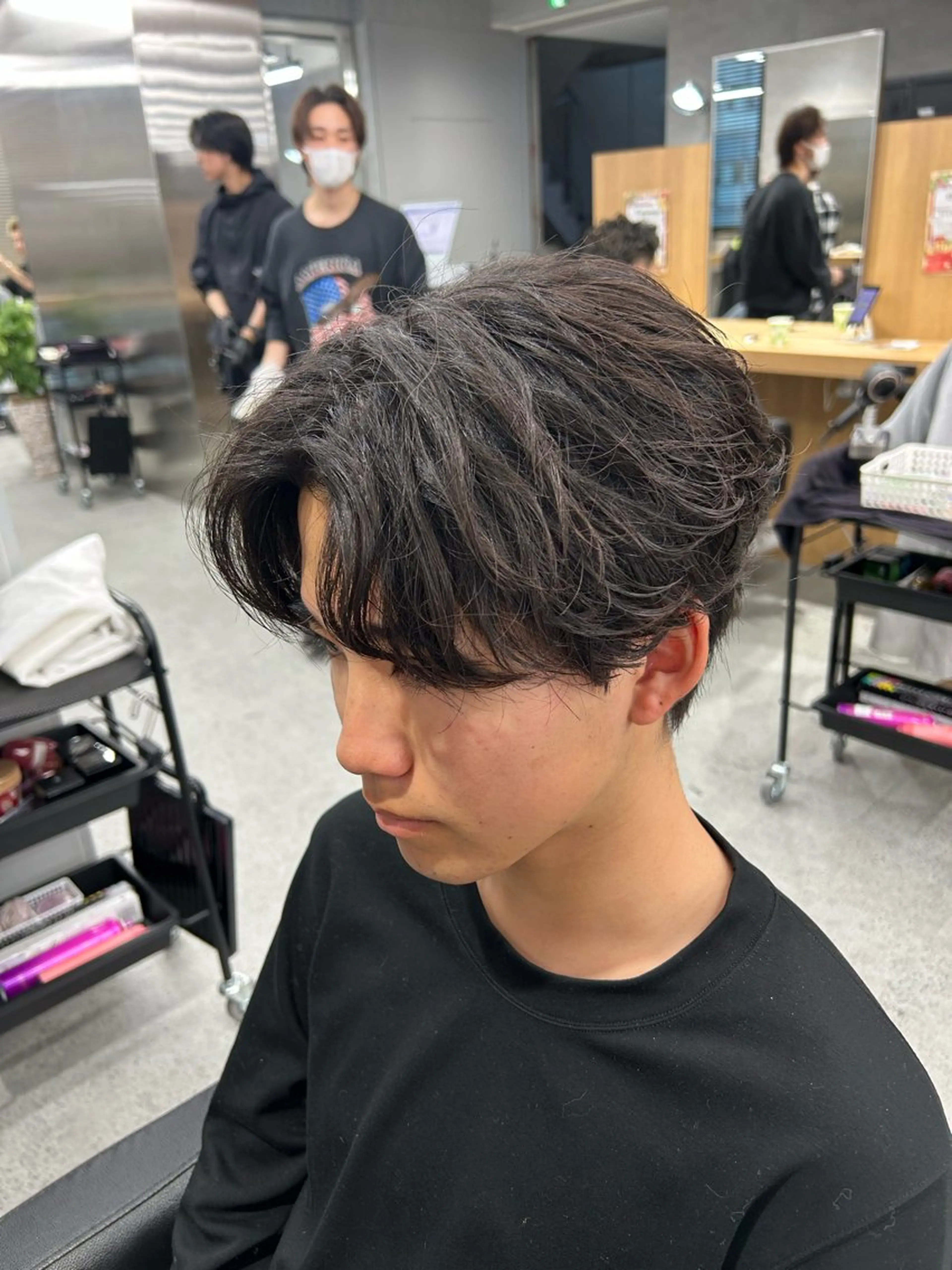 ショート カット パーマ パーマ指名率No1 メンズ特化ケイトのヘアスタイル