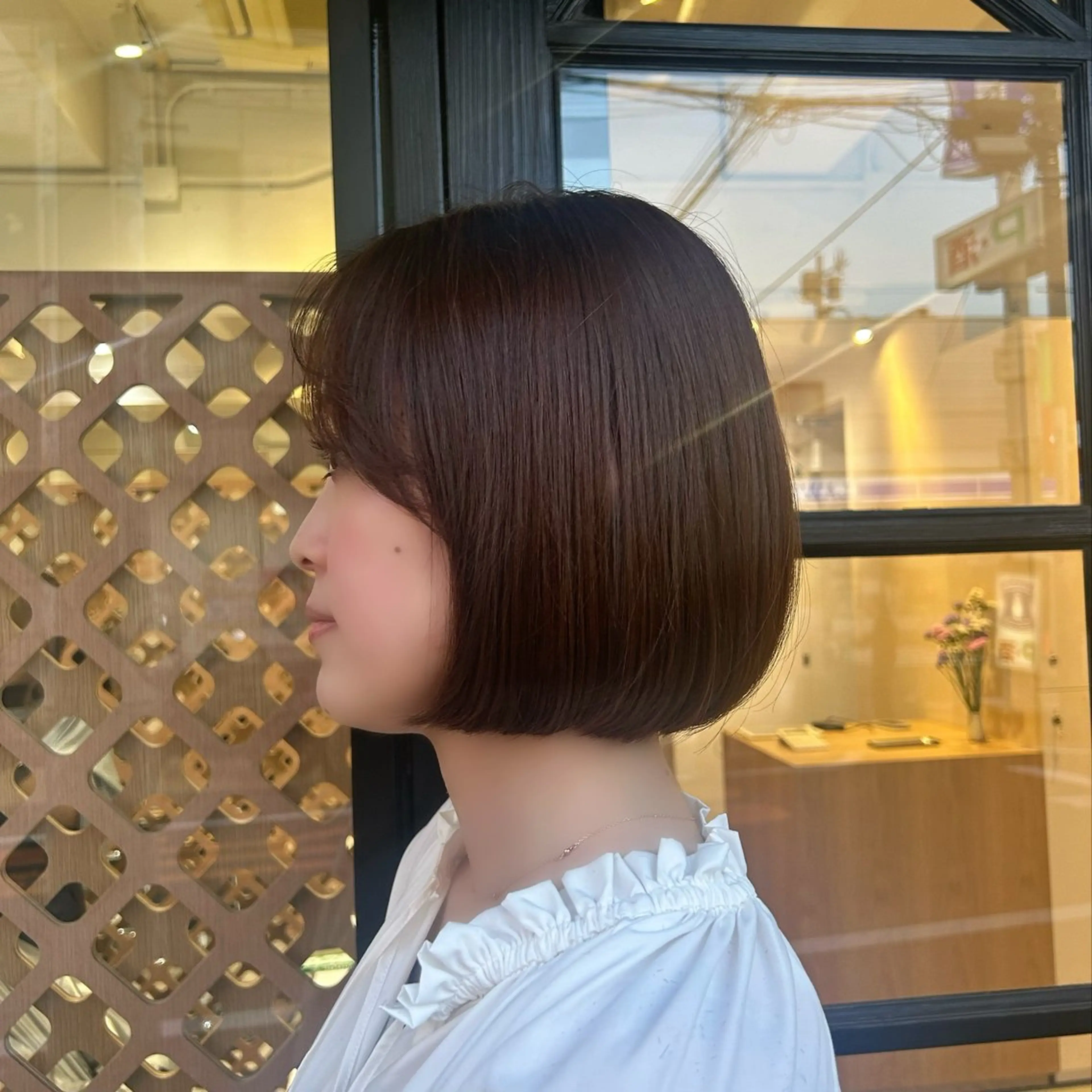 ショート ボブ カット ヘアカラー マンツーマン施術✂︎ machikaのヘアスタイル