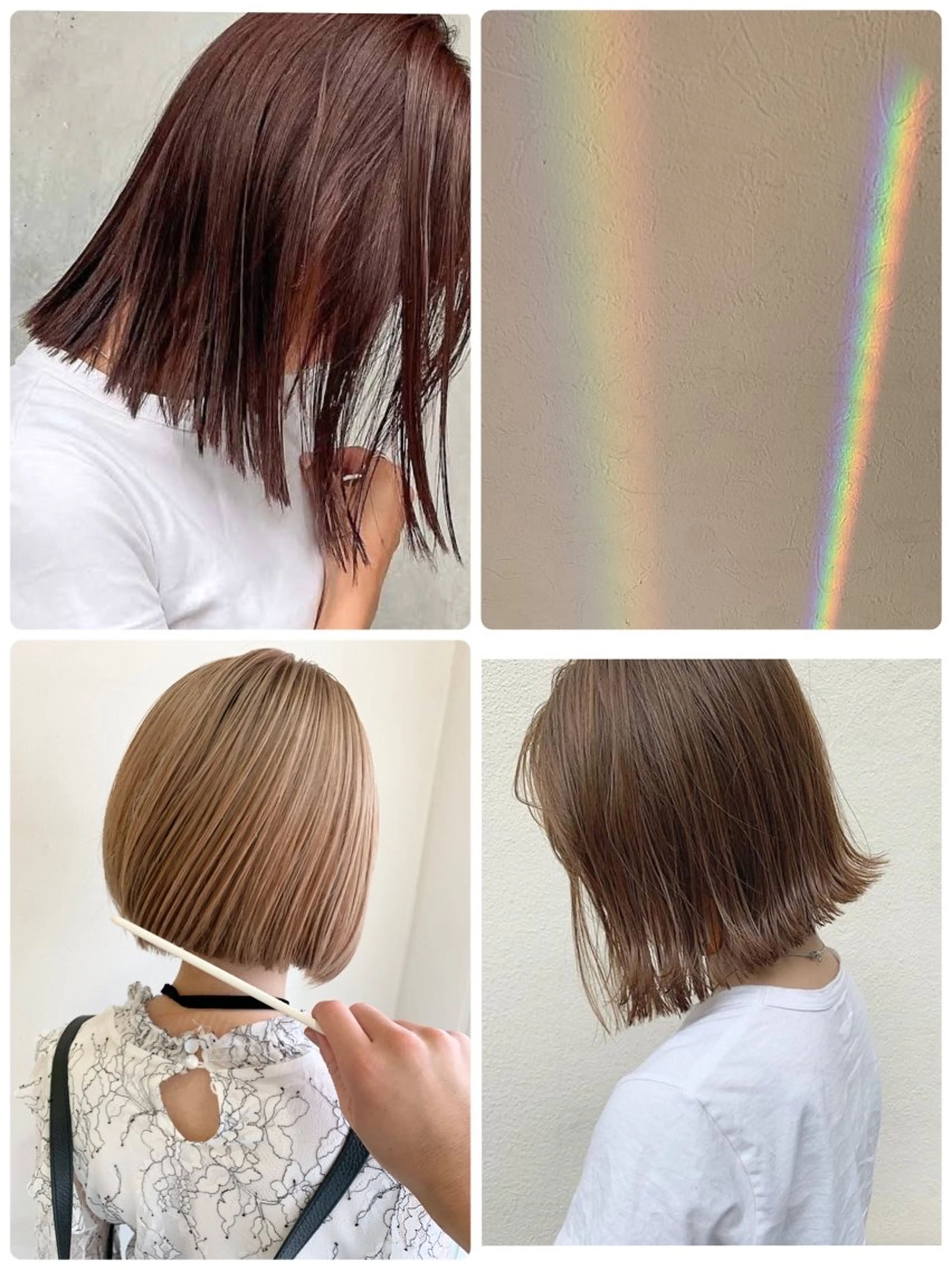 カット＋ブリーチ＋カラー＋トリートメントの写真