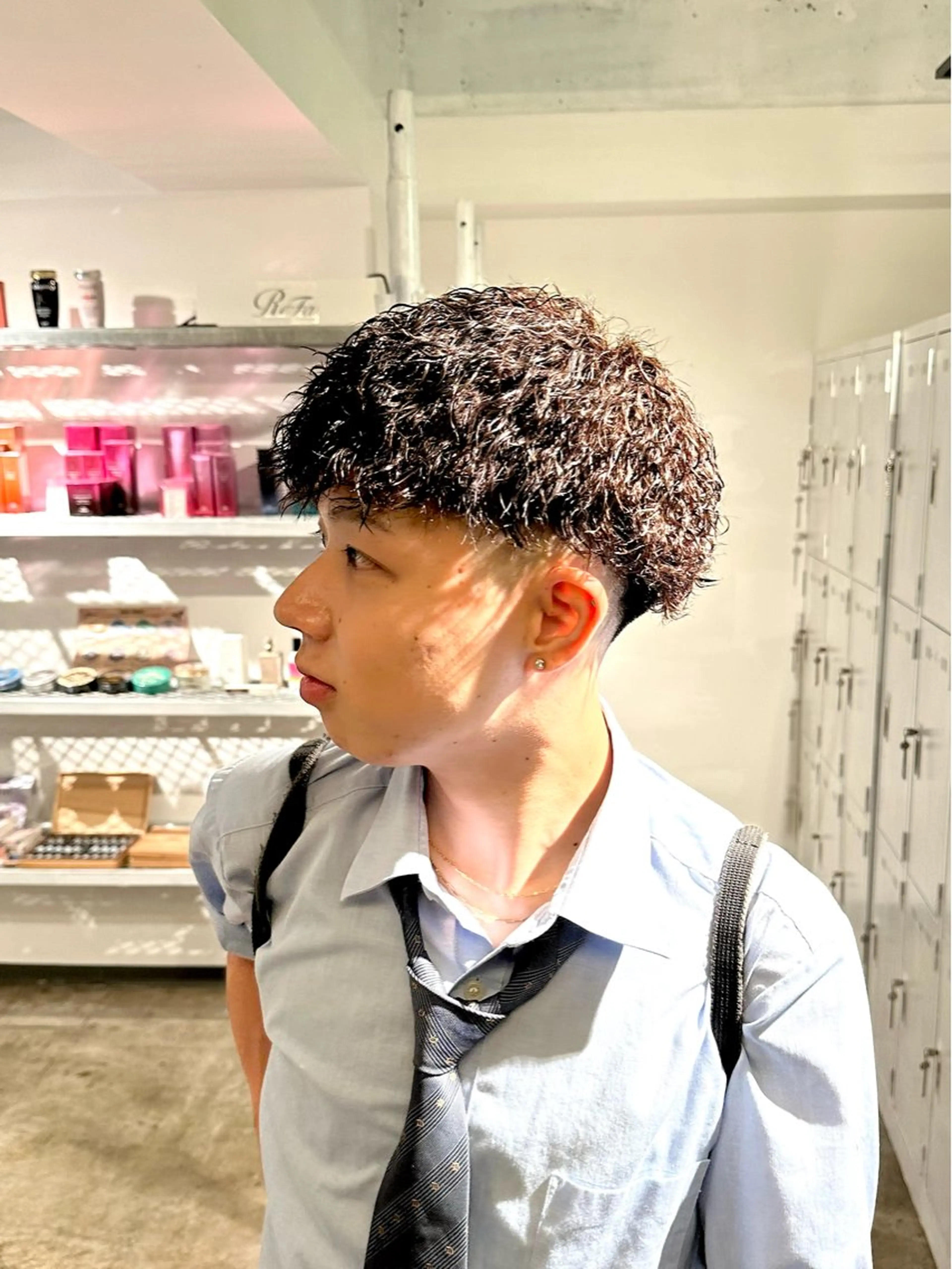 パーマ メンズ メンズパーマ ツイストスパイラルパーマ スパイラルパーマ カット パーマ トリートメント 骨格補正施術/メンズ 専門美容師/YUYAのヘアスタイル