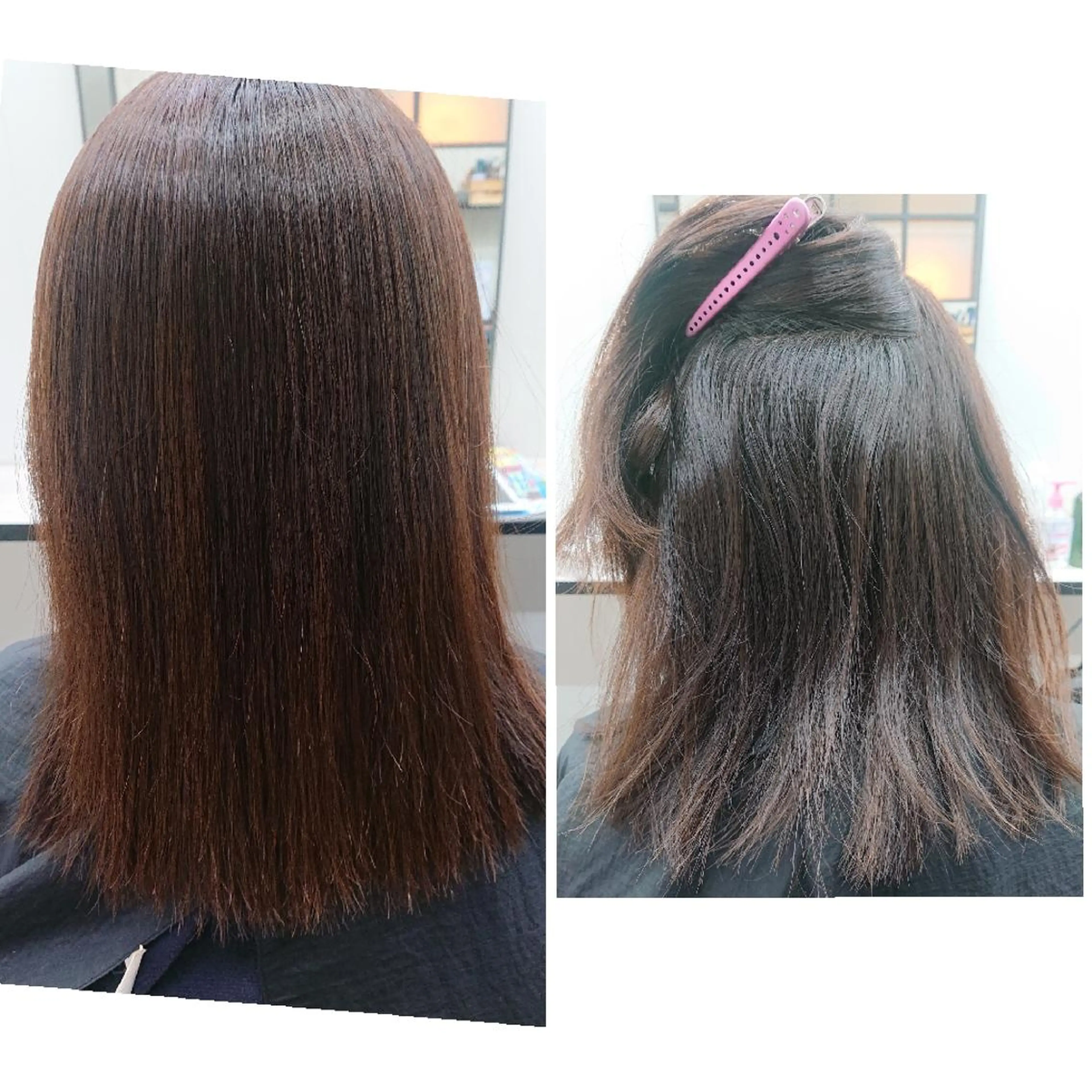 セミロング 😺Takako😺 髪質改善&縮毛矯正のヘアスタイル