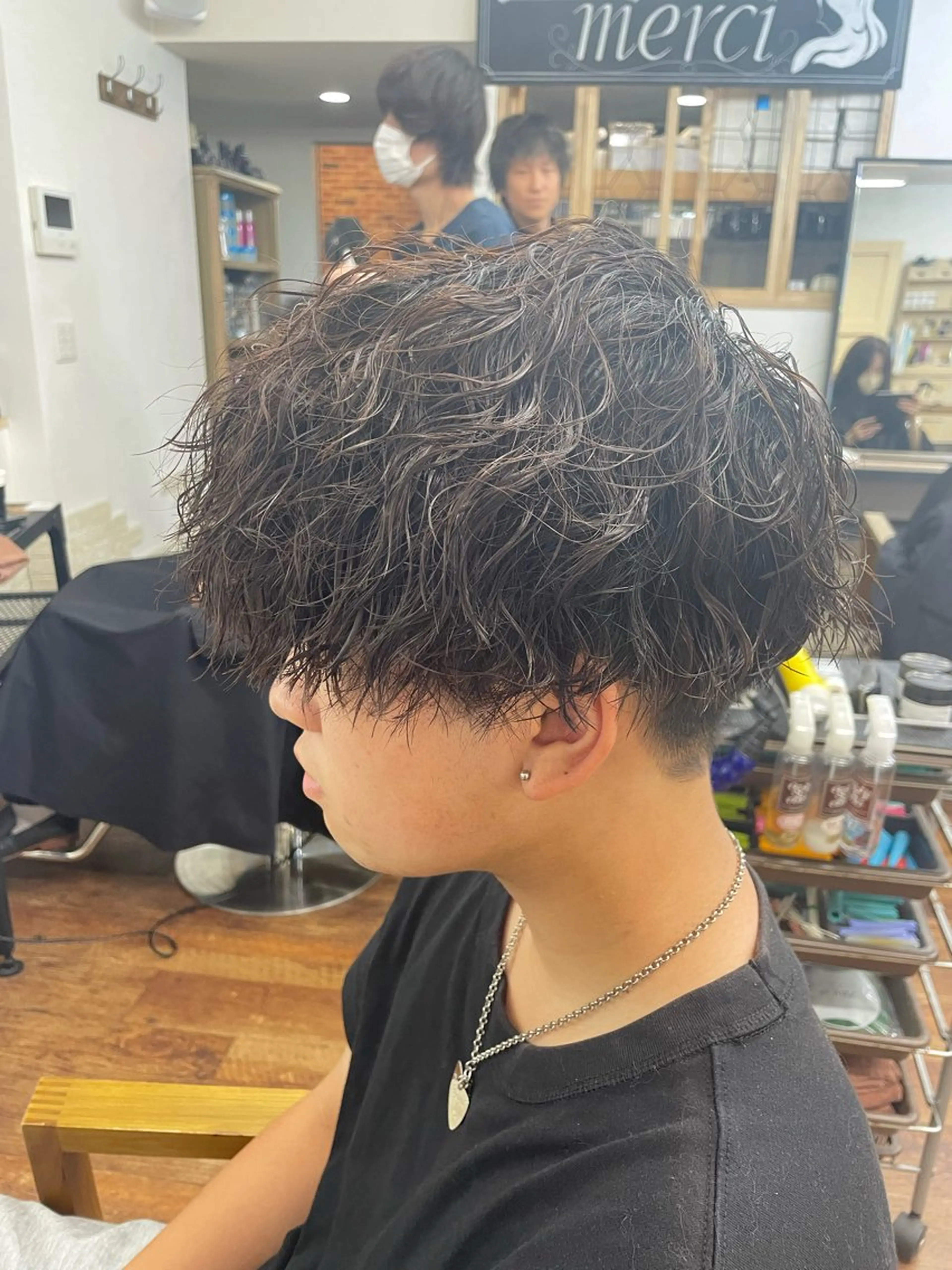 パーマ メンズ マッシュ メンズパーマ ツイストスパイラルパーマ スパイラルパーマ RITSUKI横浜 メンズ特化😎のヘアスタイル