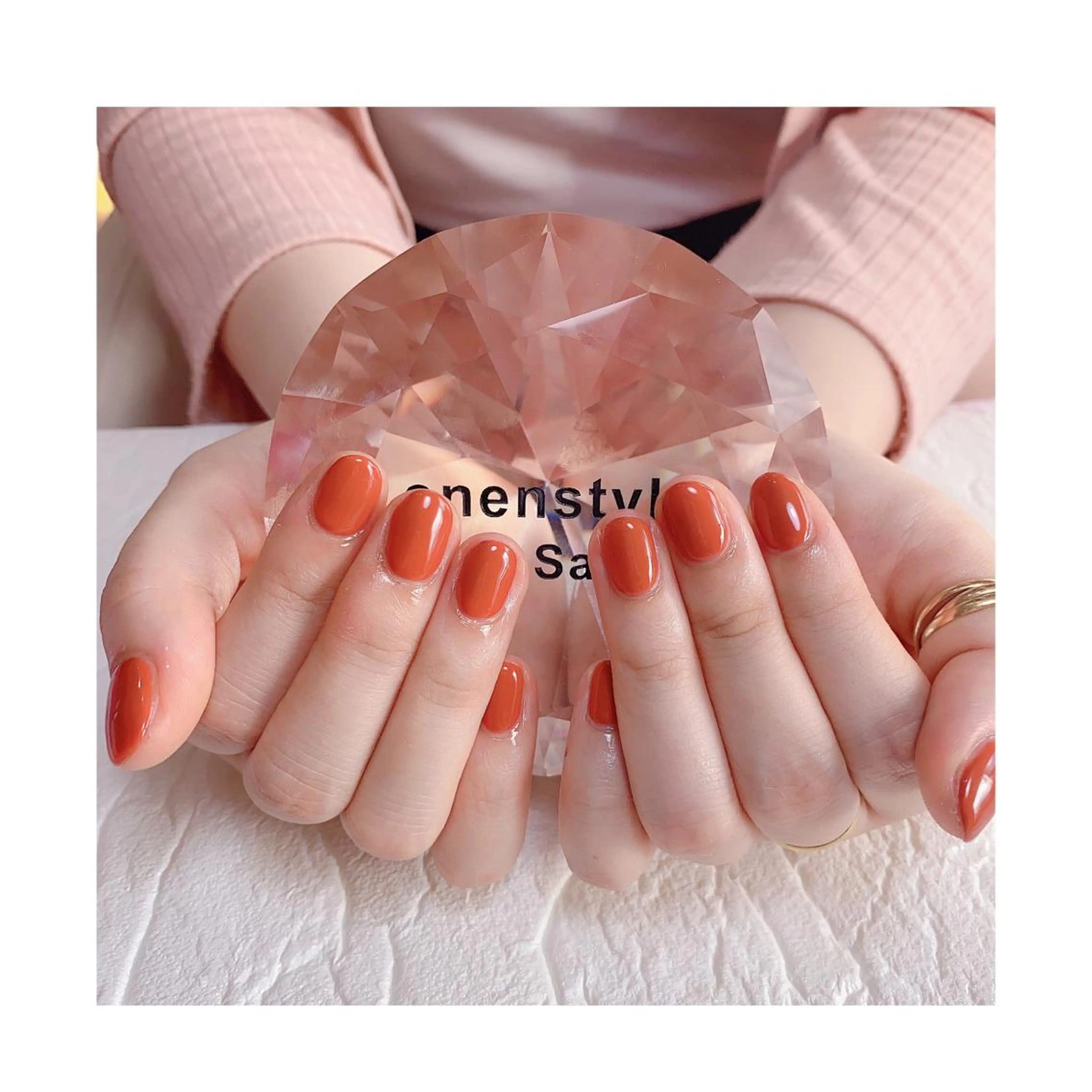 ショート ネイル ジェルネイル ニュアンスネイル オフィスネイル ワンカラーネイル パラジェル 👑enen style👑のネイルデザイン