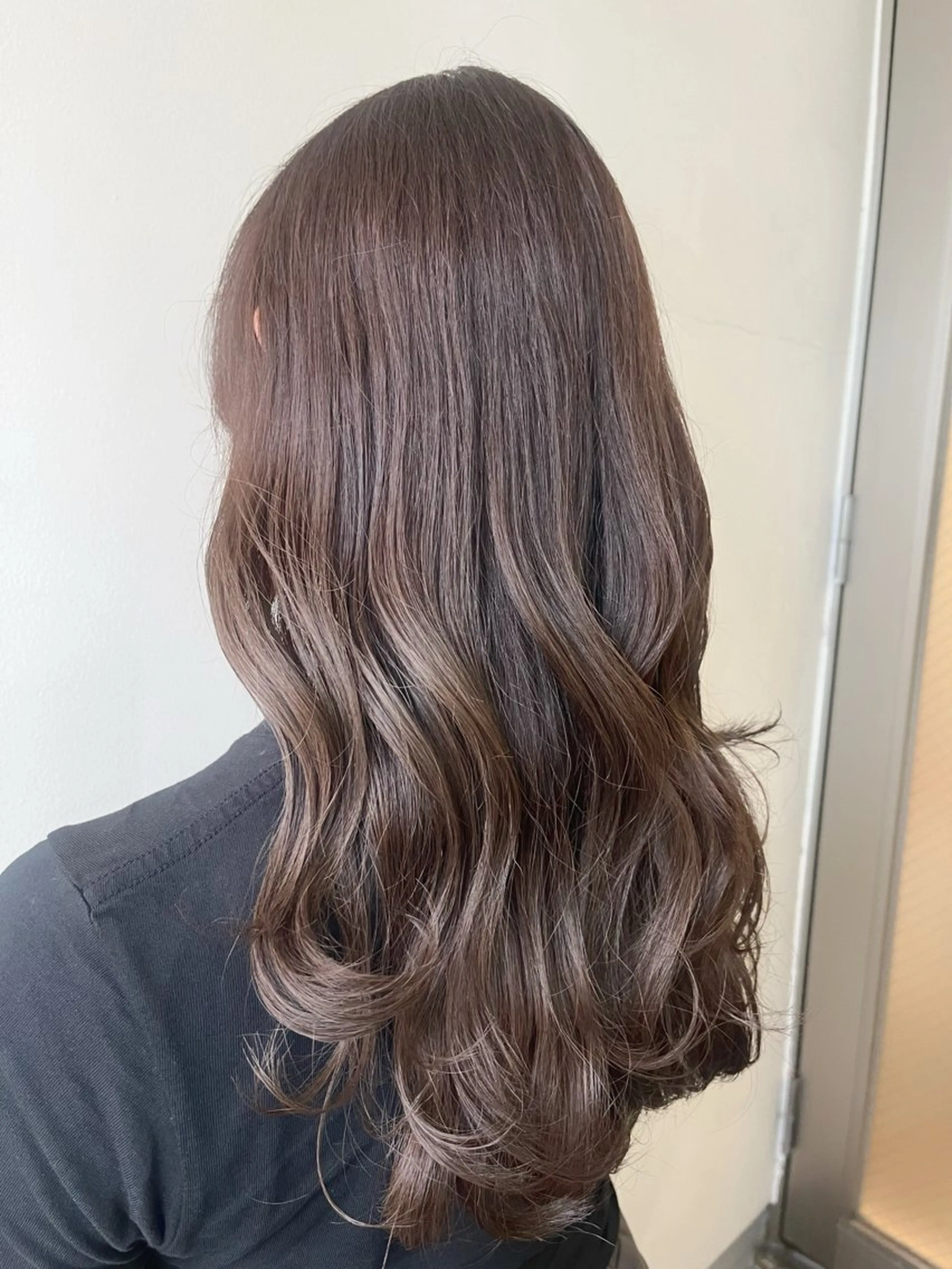 ロング カラー ブリーチ グレージュ ヘアカラー 🎀渋谷/ minori🎀のヘアスタイル