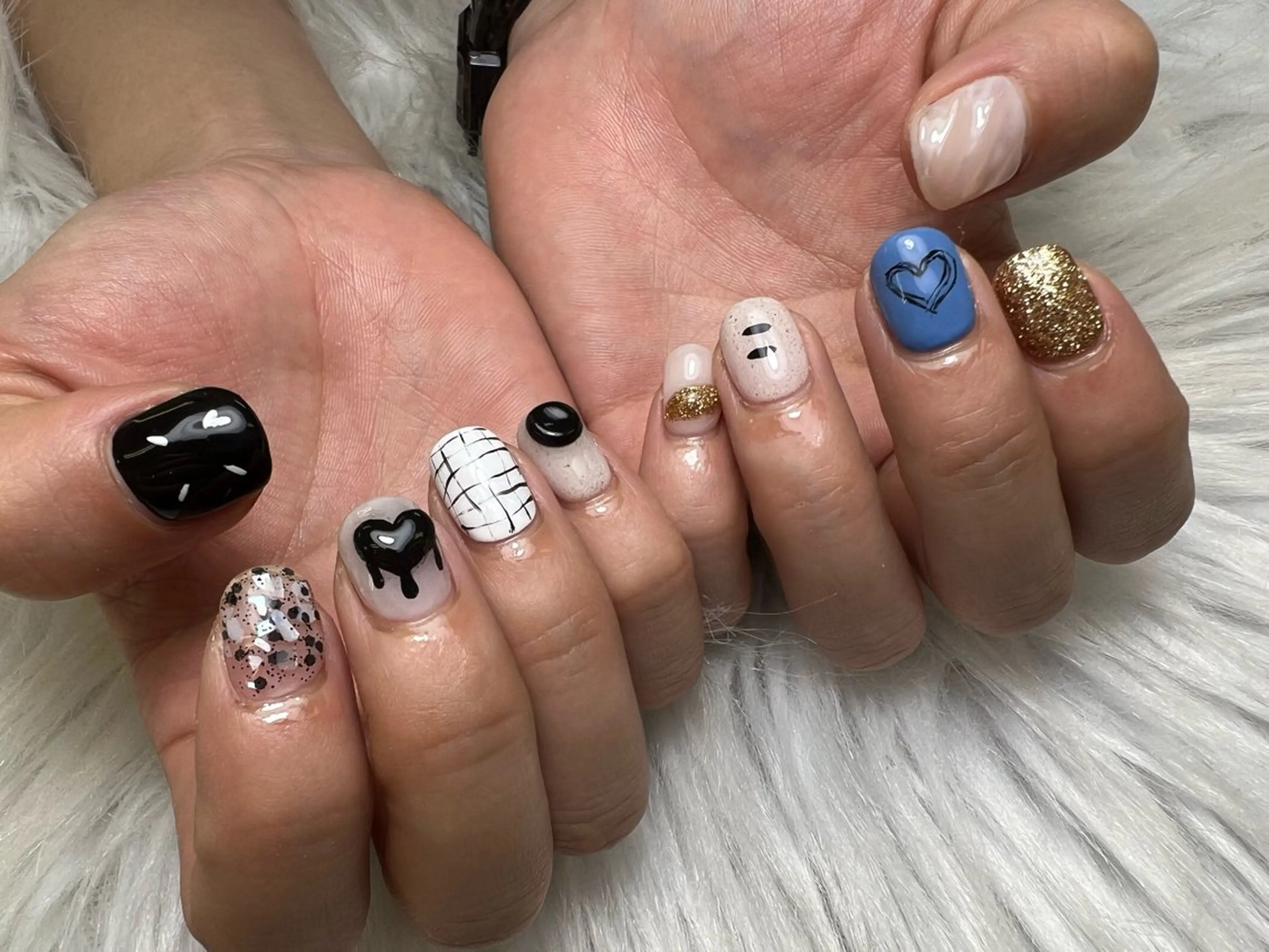 ネイル ハンドネイル Mana‪ ‪·͜· ❤︎‬のネイルデザイン