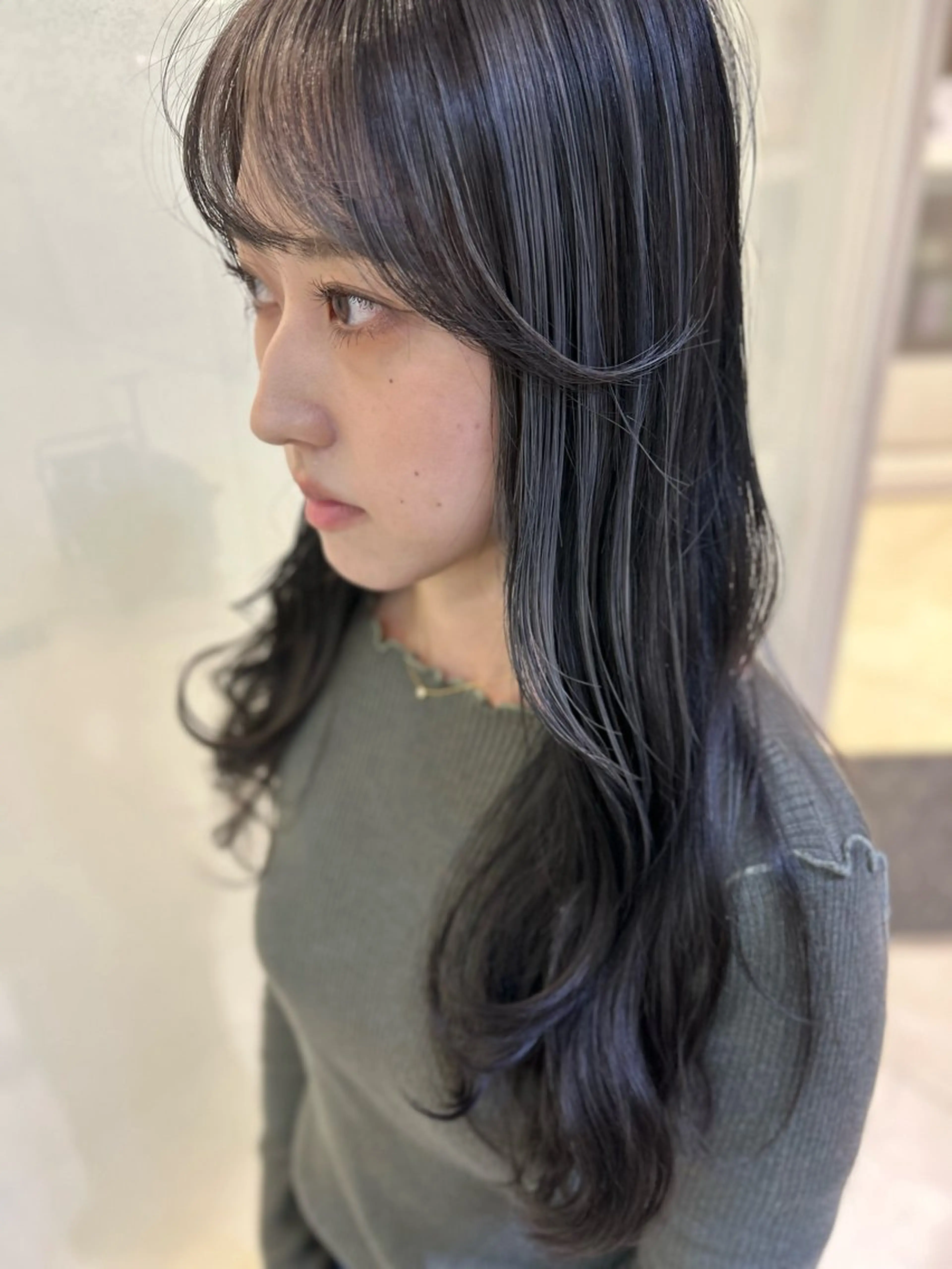 ロング カラー ヘアカラー トリートメント 縮毛矯正/髪質改善/ 艶髪ササキナツミのヘアスタイル