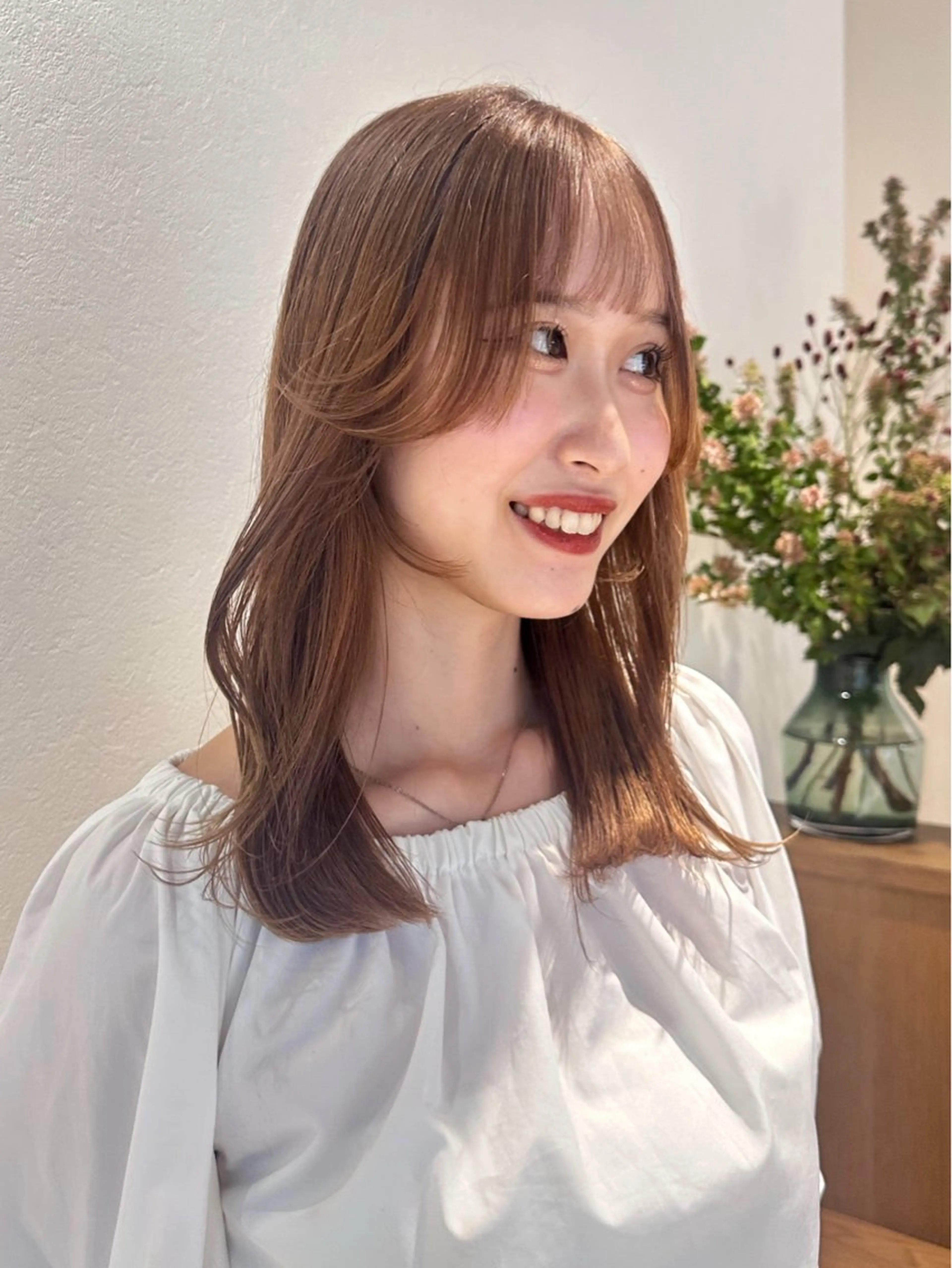 セミロング カラー ヘアカラー トリートメント Liru:smart salon/茅ヶ崎のヘアスタイル