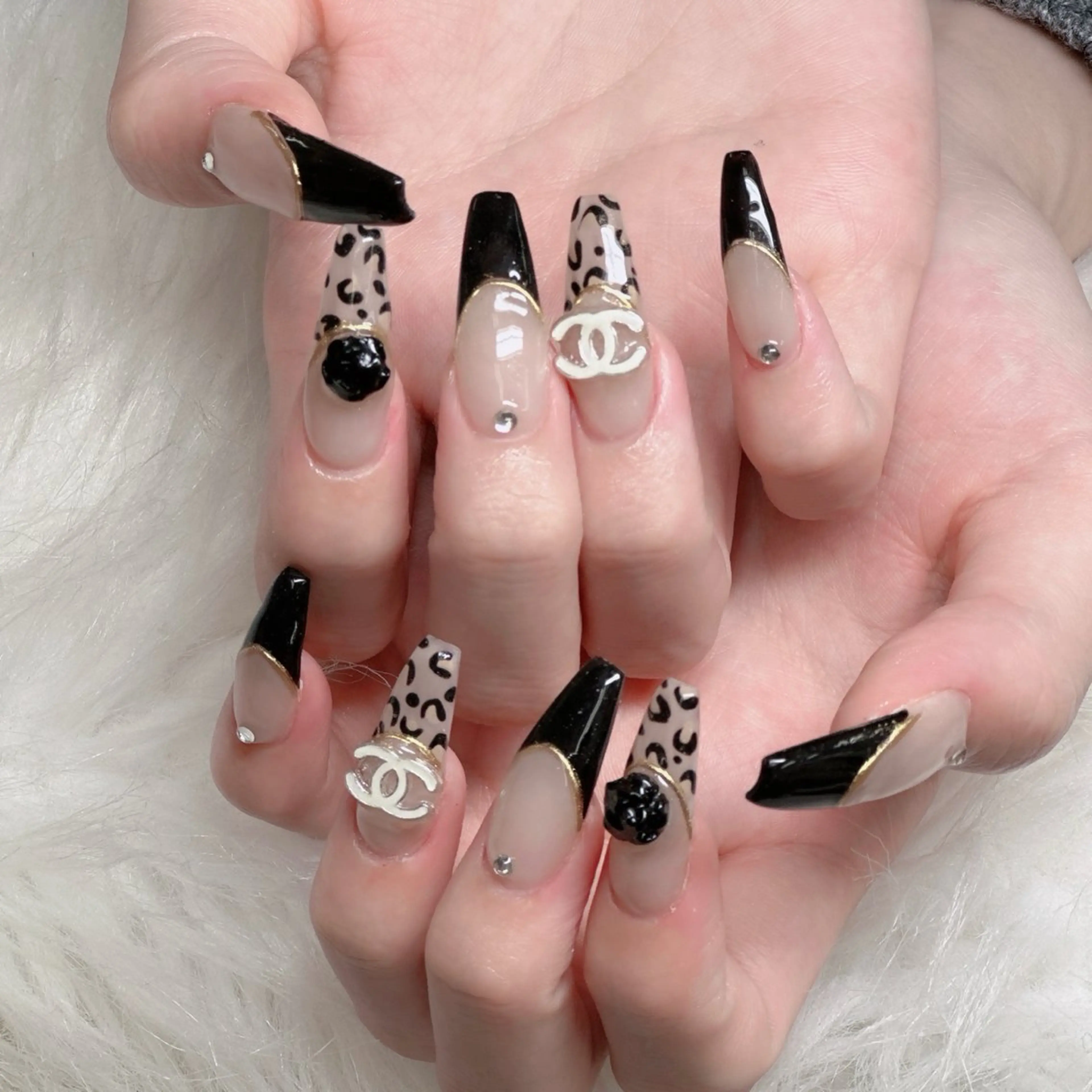 ネイル ロングネイル マグネットネイル リボン 夏ネイル スーパーロングネイル Hani Nail XUKAのネイルデザイン
