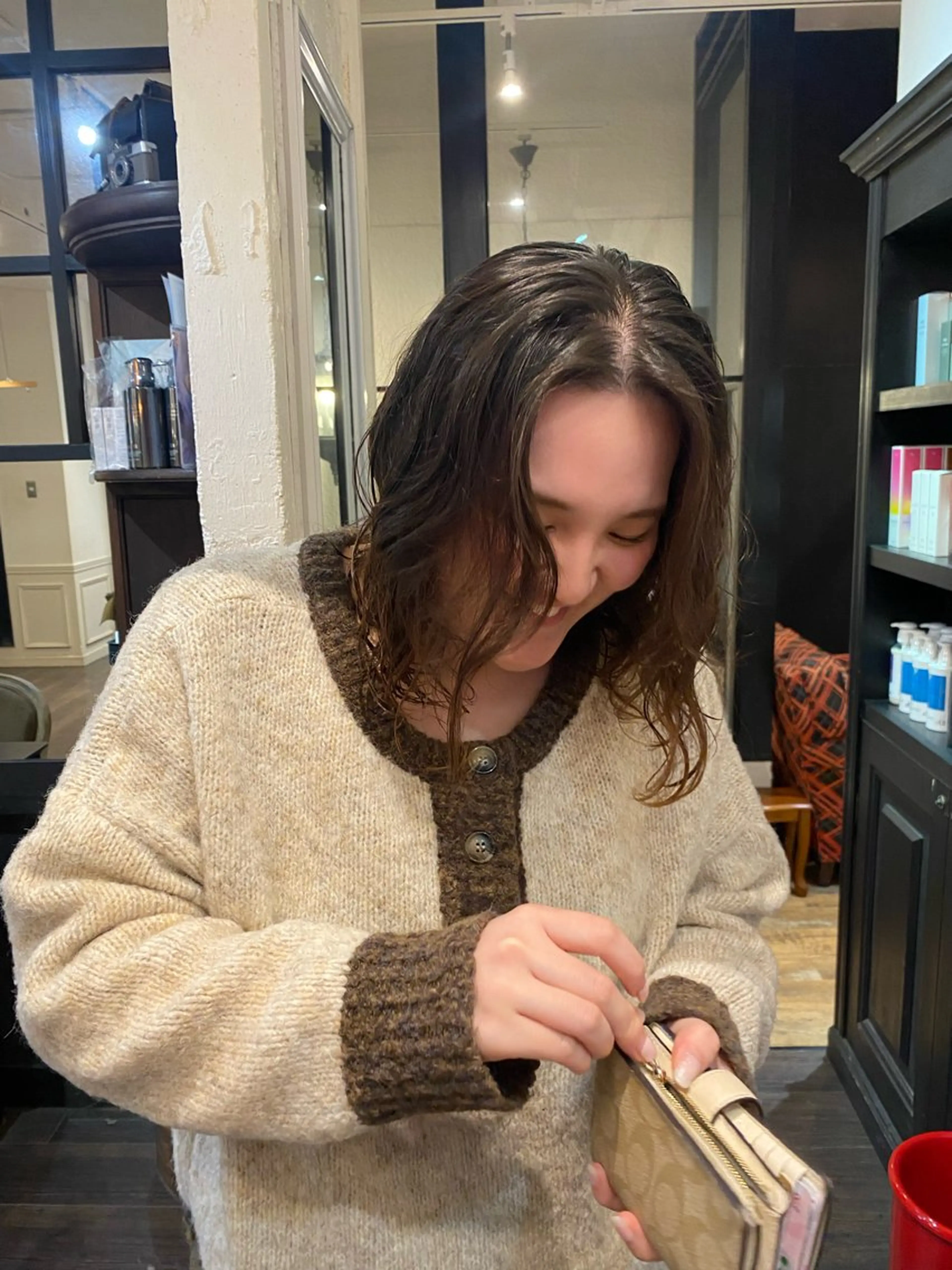 ミディアム 原田 梓未のヘアスタイル