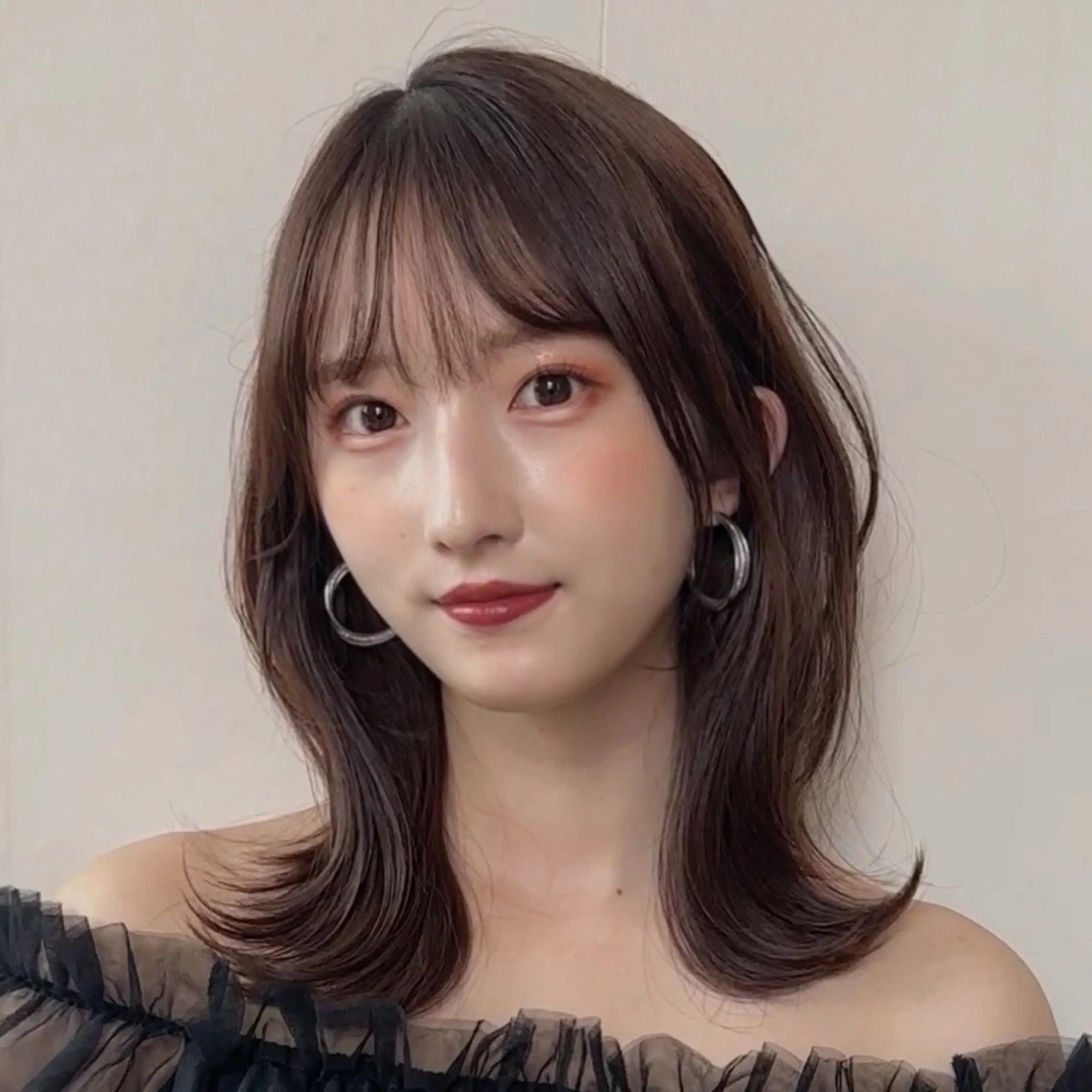 ミディアム カラー 丸山 心 / 艶カラーのヘアスタイル