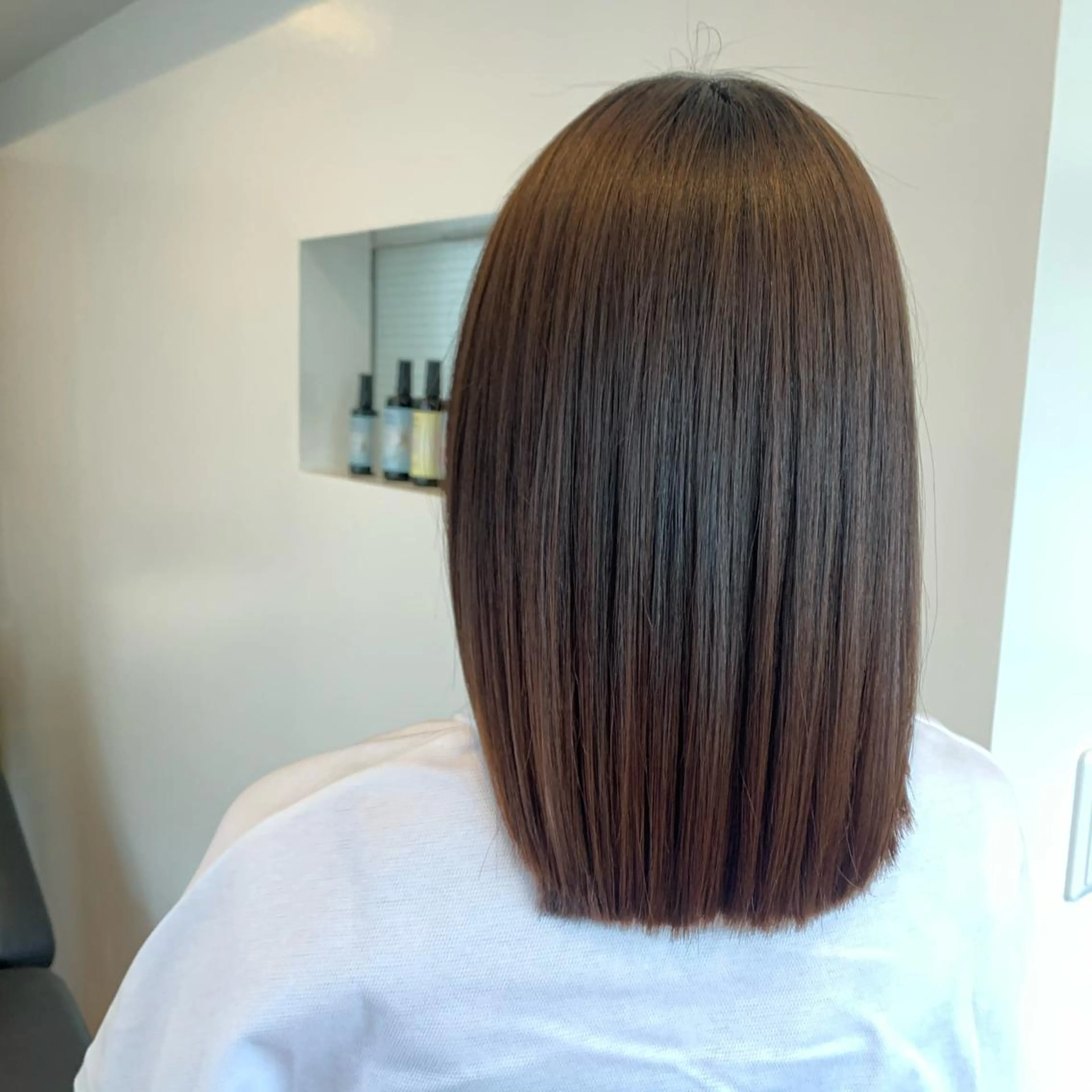 ミディアム ミディアムパーマ トリートメント トップ スタイリストのヘアスタイル