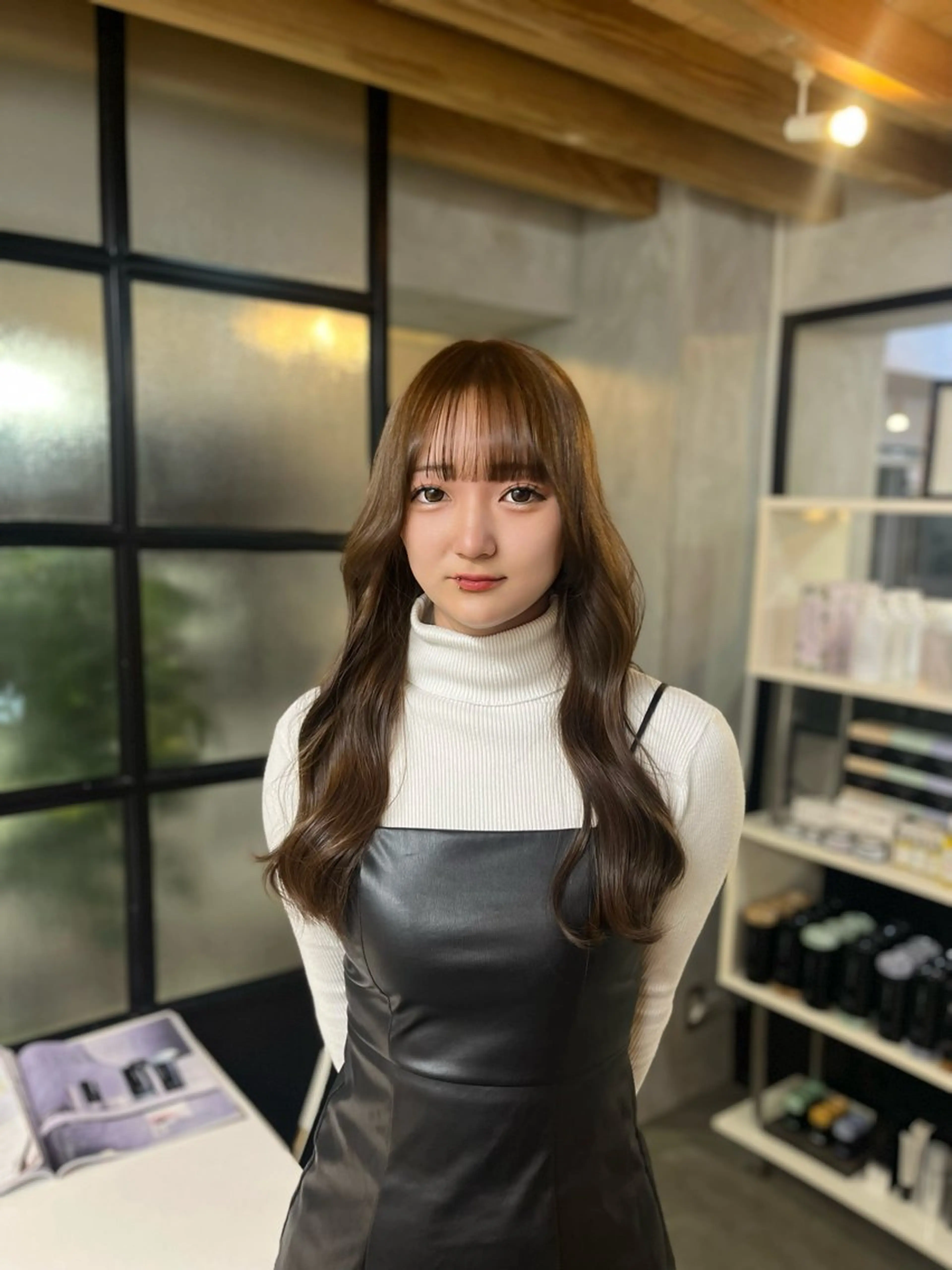 ロング カラー ヘアカラー 髪質改善／縮毛矯正 関根青葉のヘアスタイル