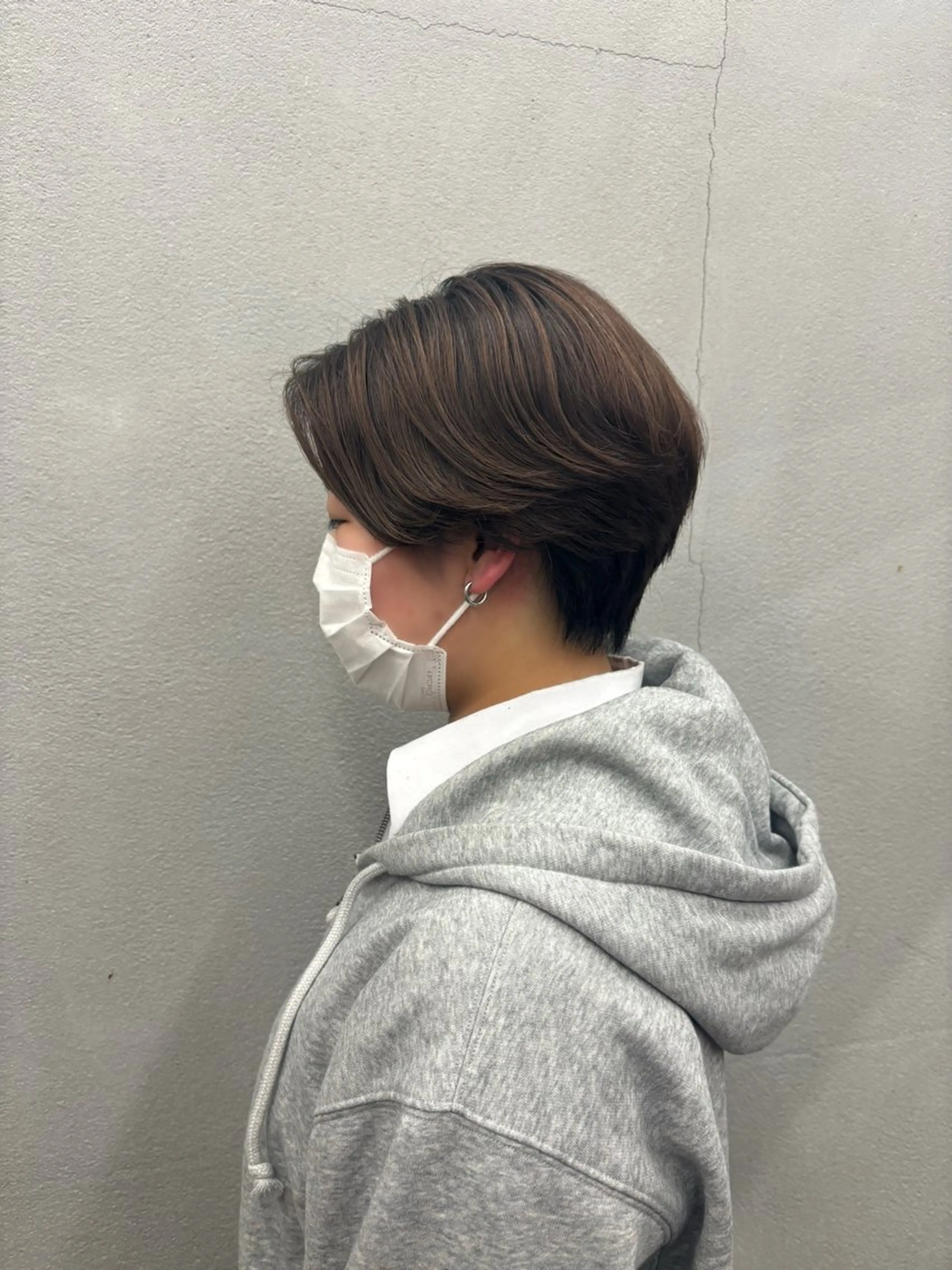 ショート パーマ ニュアンスパーマ ゆりか /透明感カラーのヘアスタイル