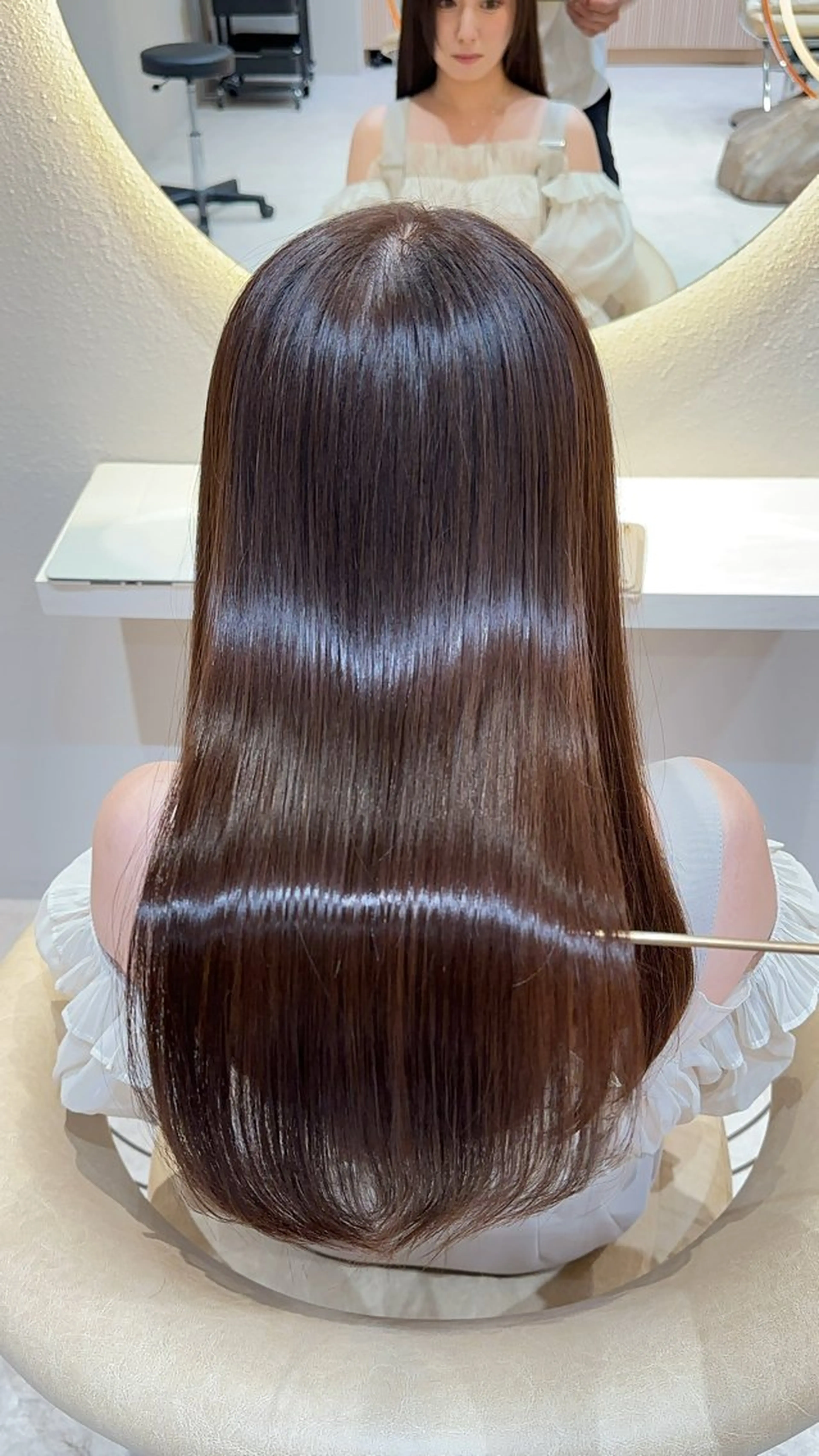 セミロング カラー カット ヘアカラー 縮毛矯正 レイヤー❣️縮毛矯 川村利幸のヘアスタイル