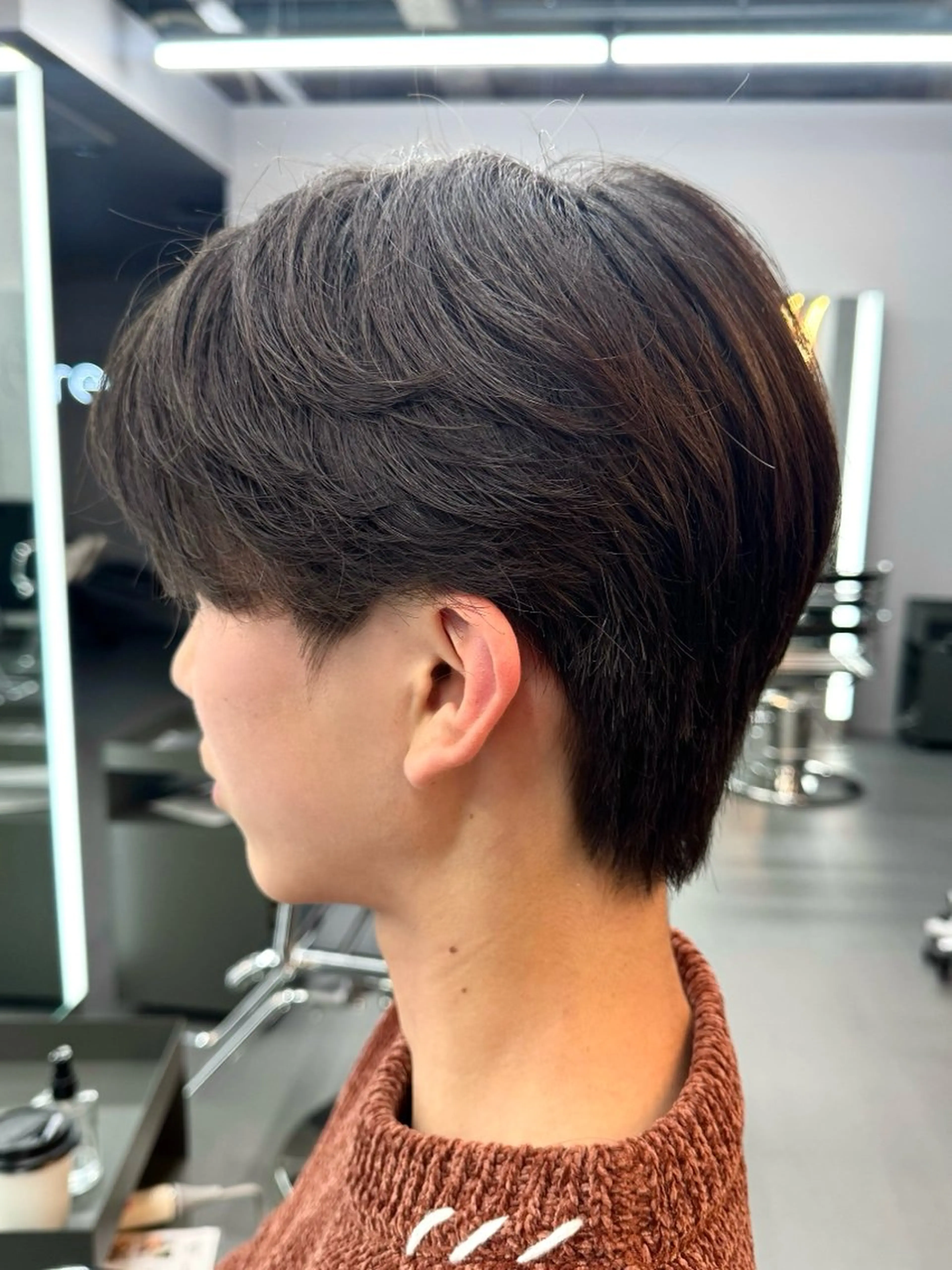 パーマ メンズ センターパート ダウンパーマ カルマパーマ メンズ韓国風 マッシュ Ayuki /福岡/メンズカットのヘアスタイル