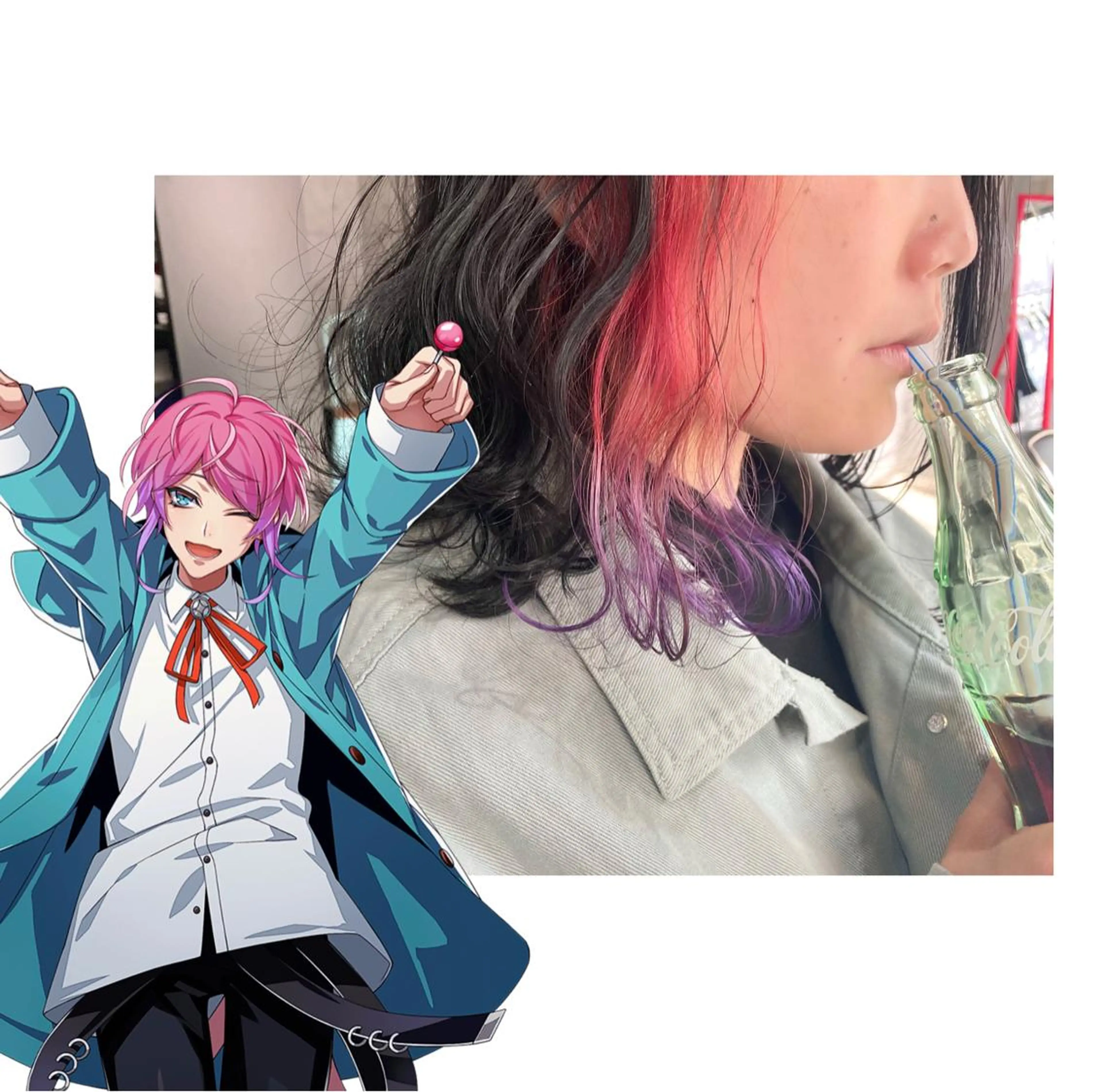 ミディアム カラー ヘアカラー TSUNO🦖 派手髪/オタク美容師のヘアスタイル