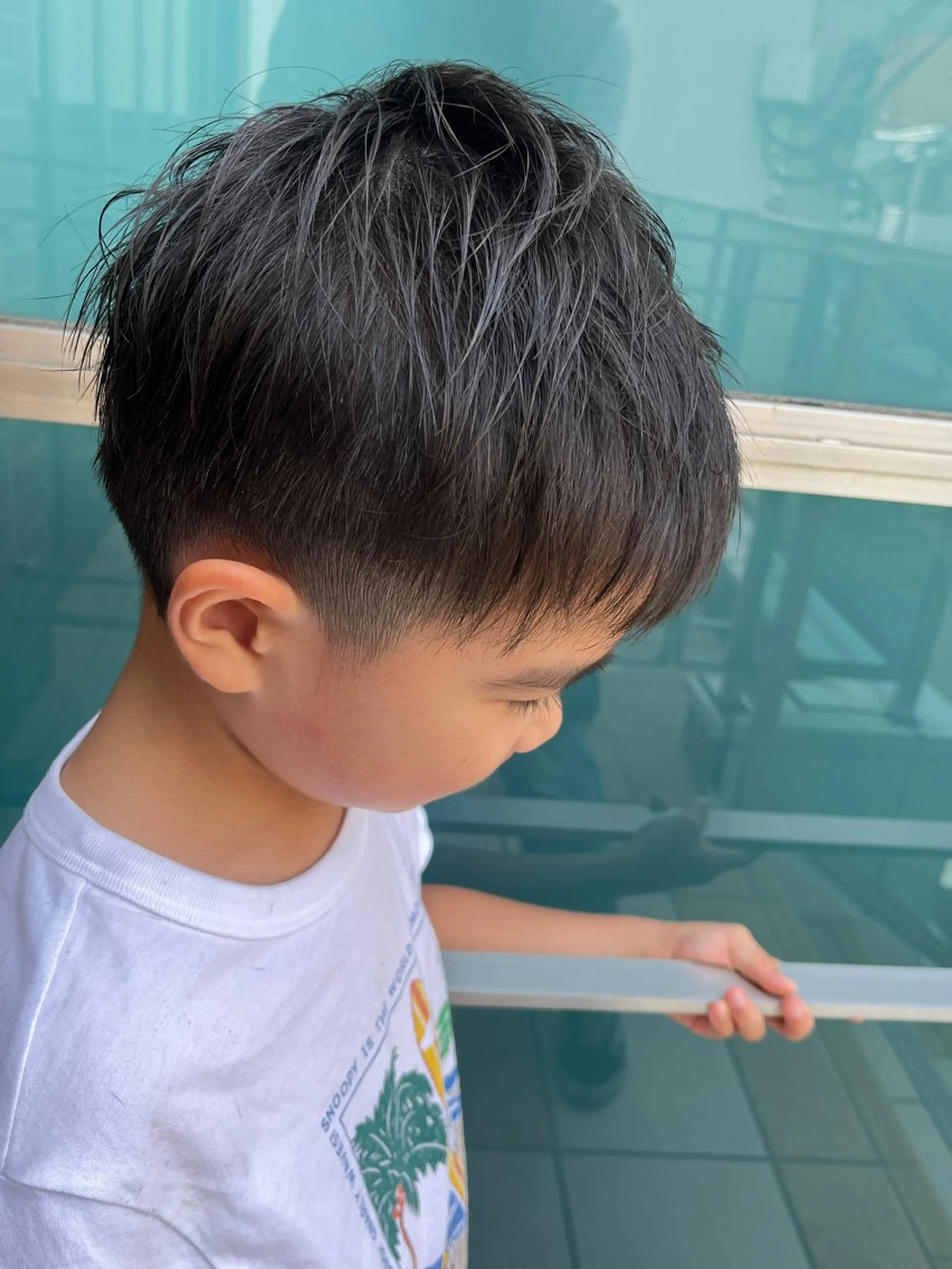 ショート カラー キッズ トリートメント 久木原 ゆりのヘアスタイル