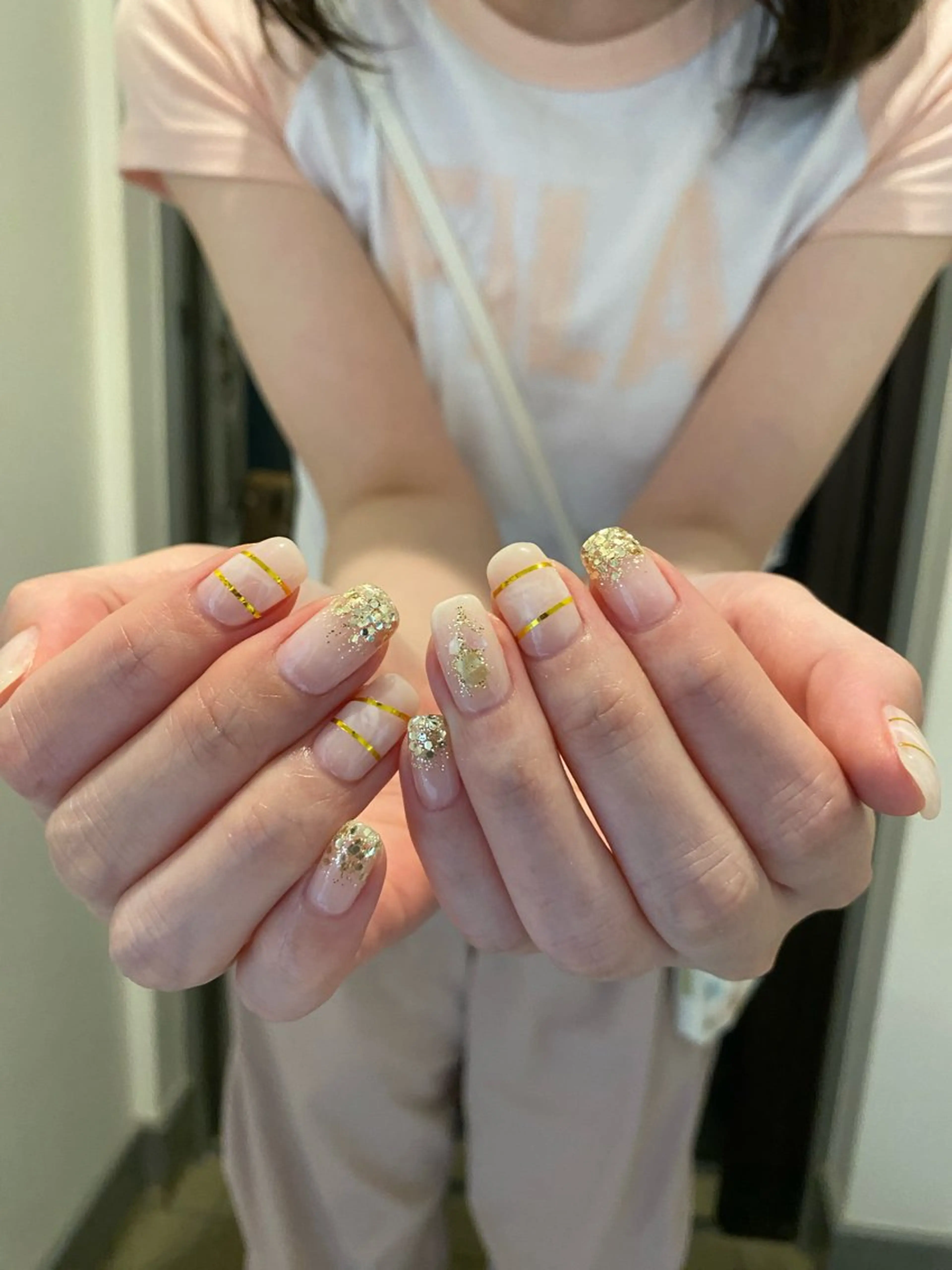 ネイル ラメ(グリッター) ラメグラデーション KAONAIL 入間店【rio】のネイルデザイン