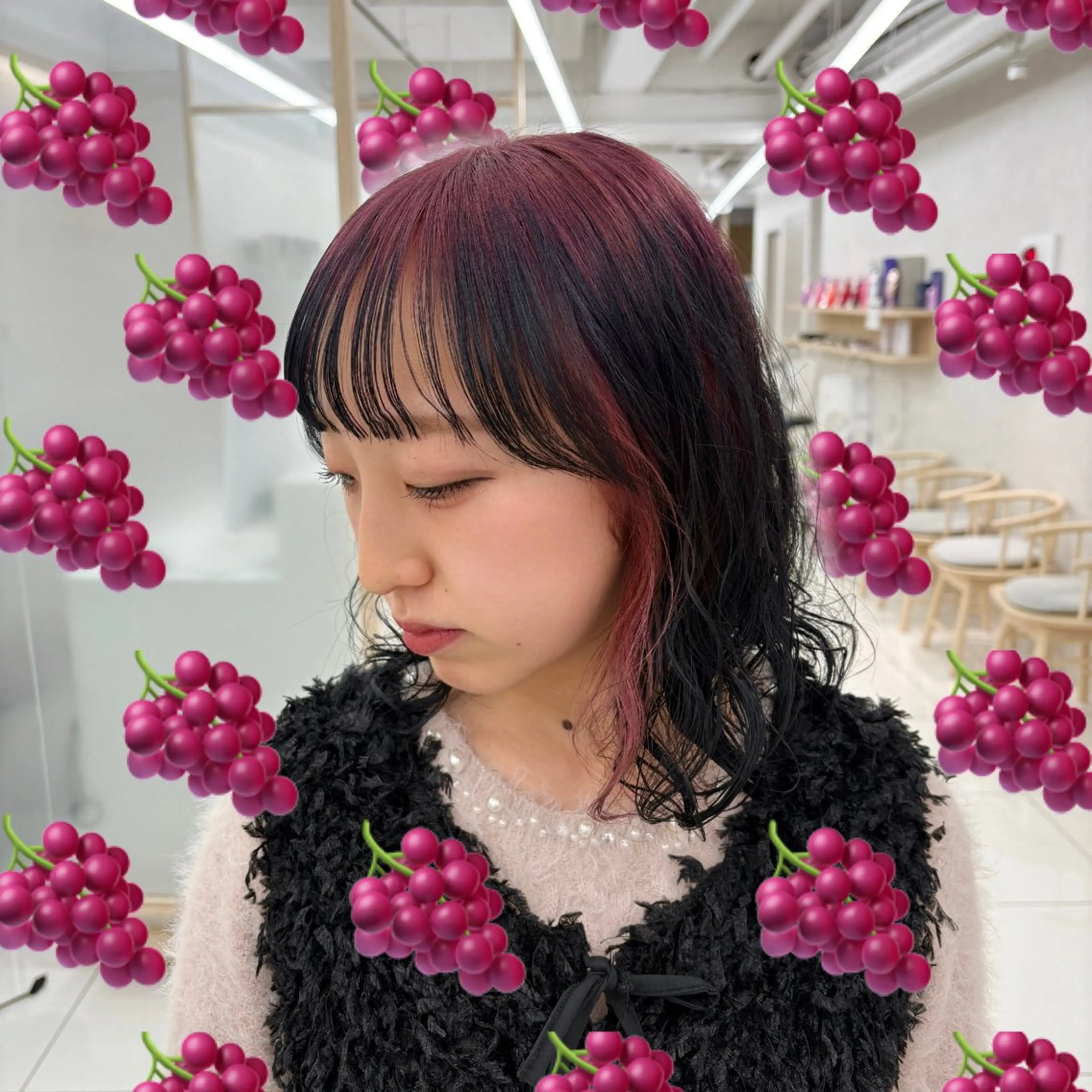 ミディアム カラー ブリーチパーマ 🎀Rumiのヘアスタイル