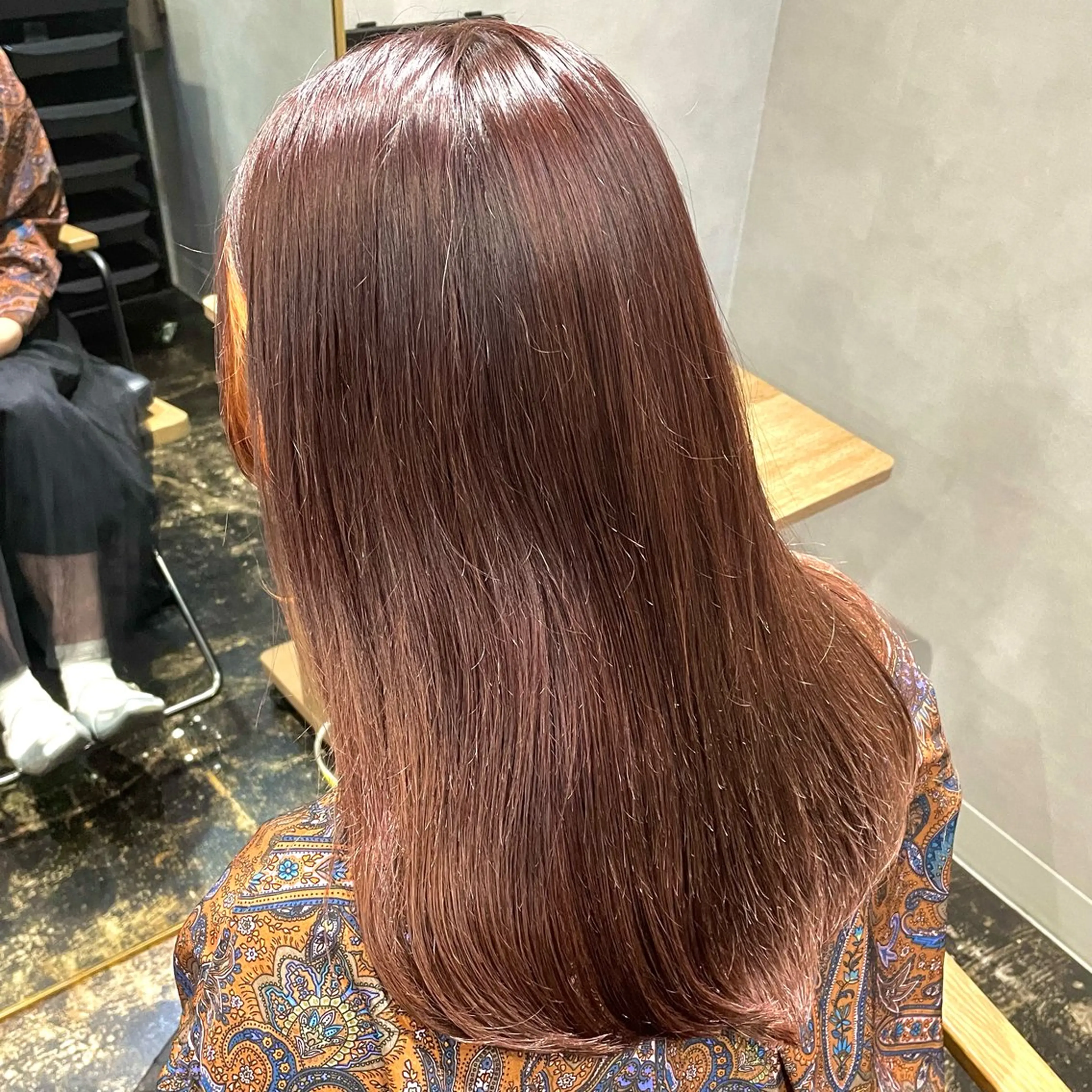 ロング オレンジブラウン 似合わせカット🌼 やまかわ まなみ🌼のヘアスタイル