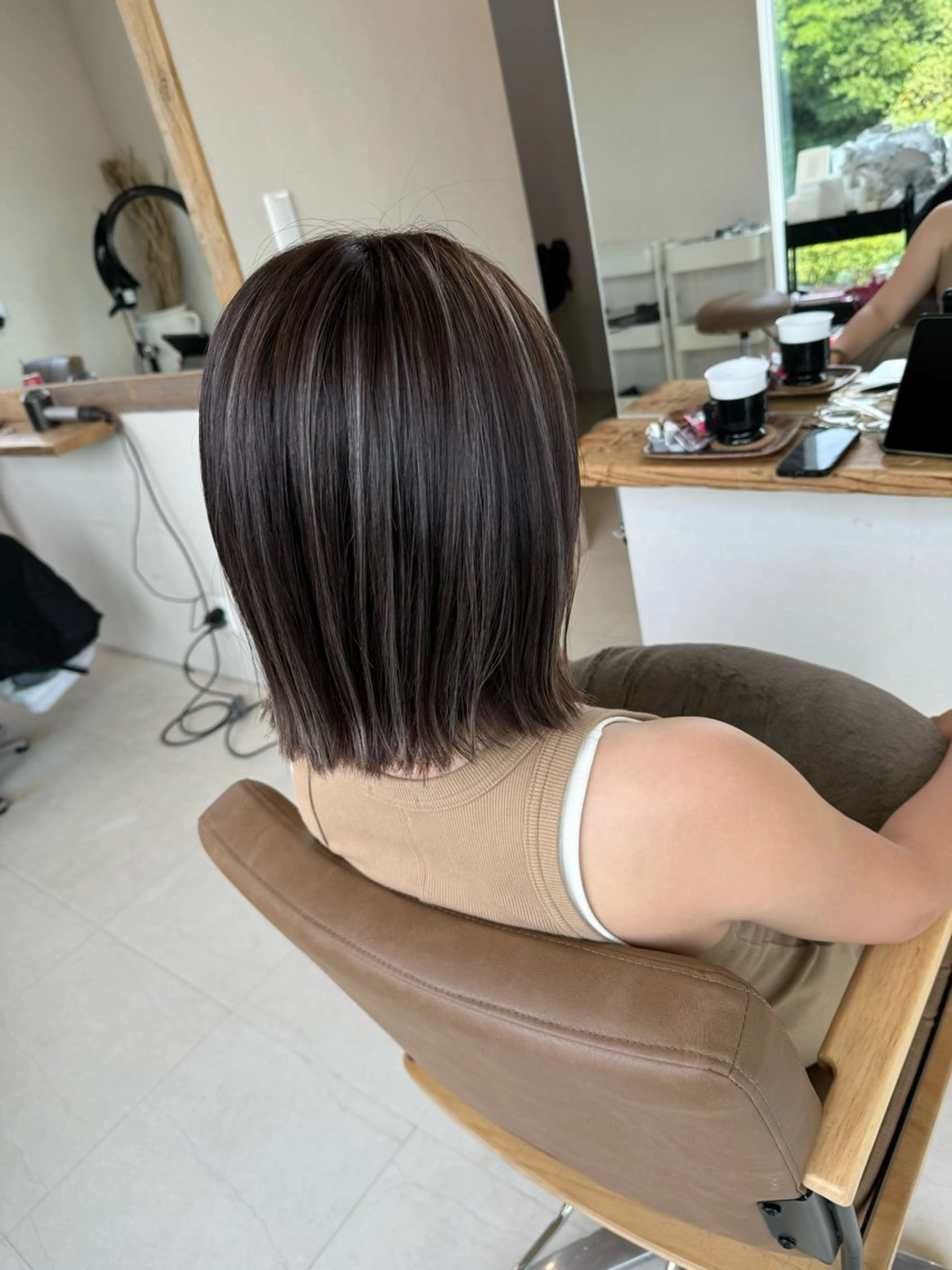 ミディアム ヘアカラー 鈴木 妃帆未のヘアスタイル