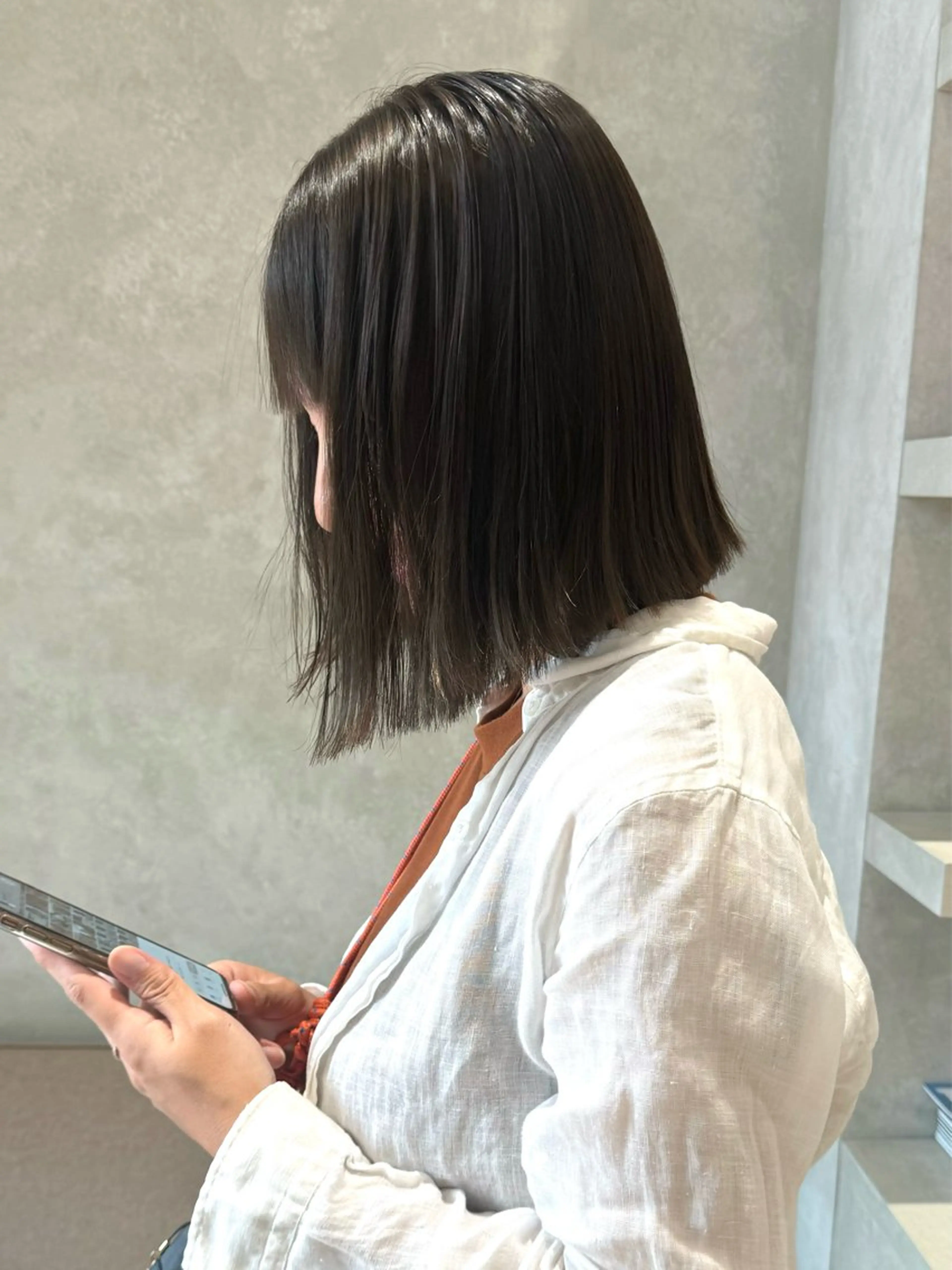 ミディアム カラー カット ヘアカラー トリートメント manami (sibell)のヘアスタイル